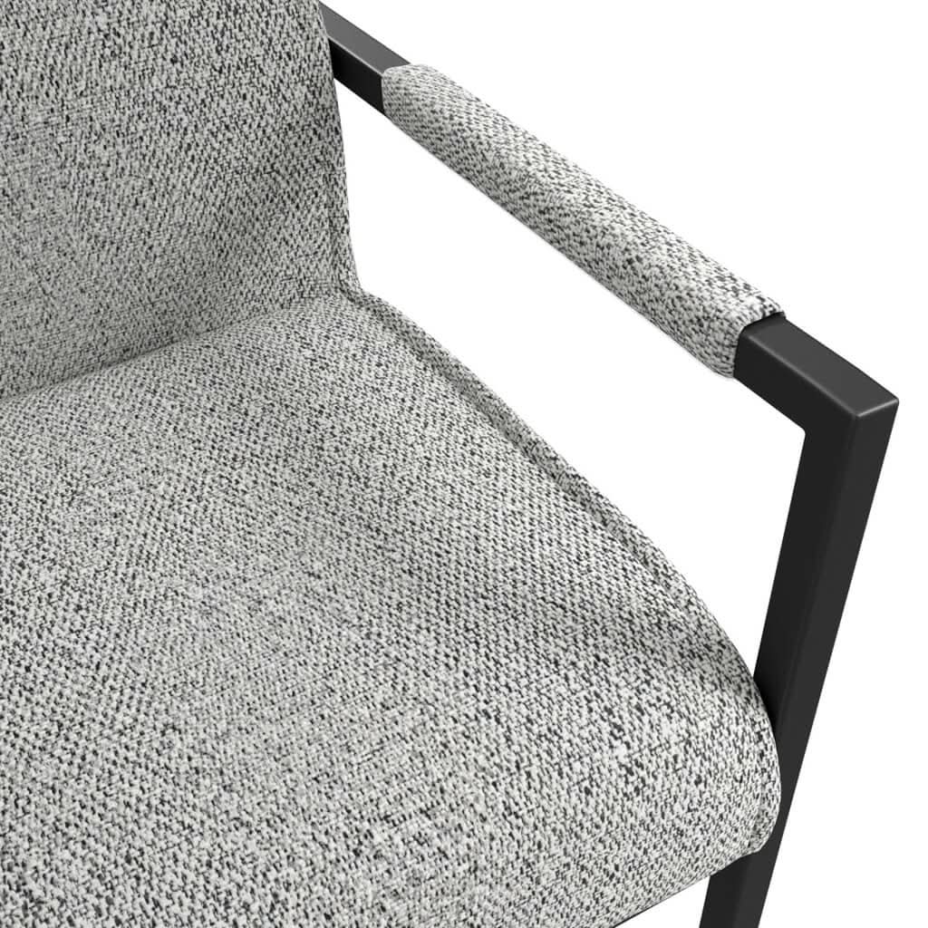 Ashford & Grey Cleaver Smoked Pearl and Black Set of 2 Dining Chairs with Arms   Nicholas John Interiors