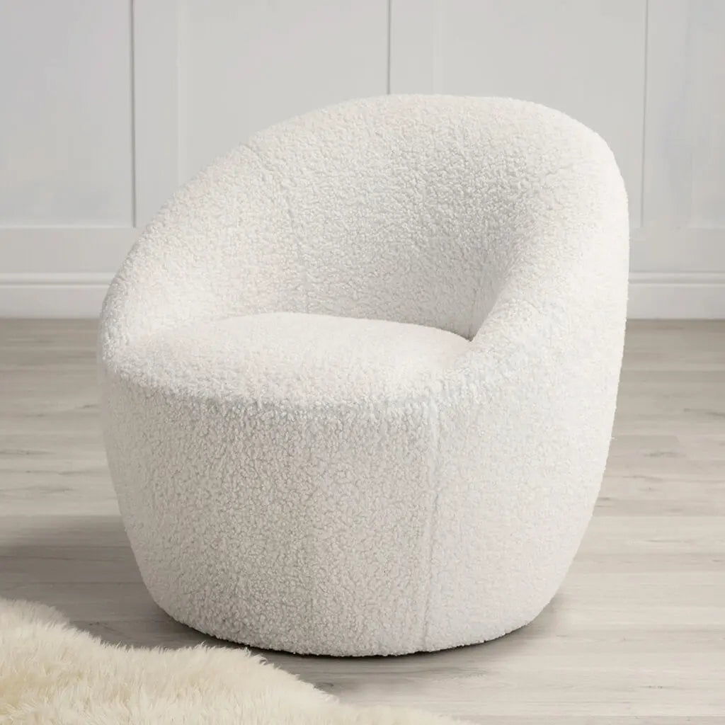 Ashford & Grey Cocoon White Chair   Nicholas John Interiors
