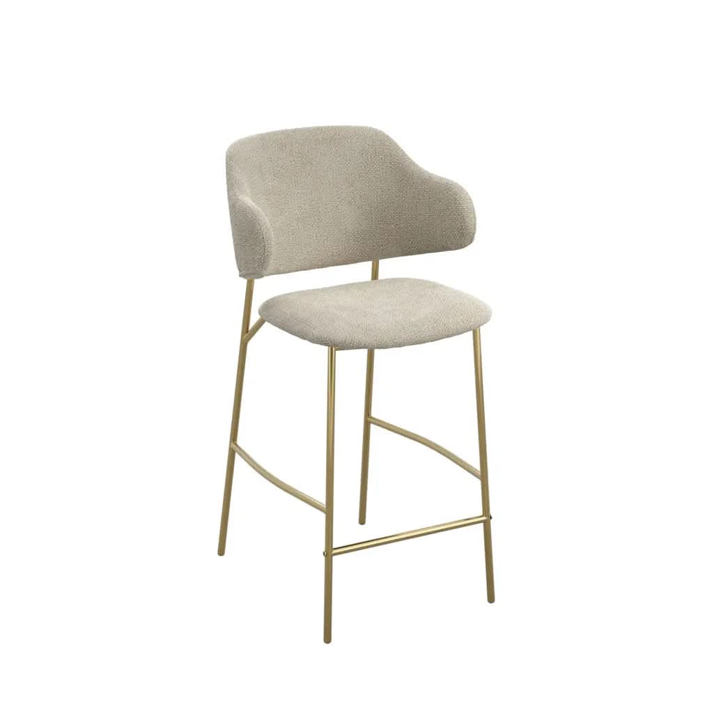 Ashford & Grey Dorchester Wheat and Gold Counter Stool   Nicholas John Interiors