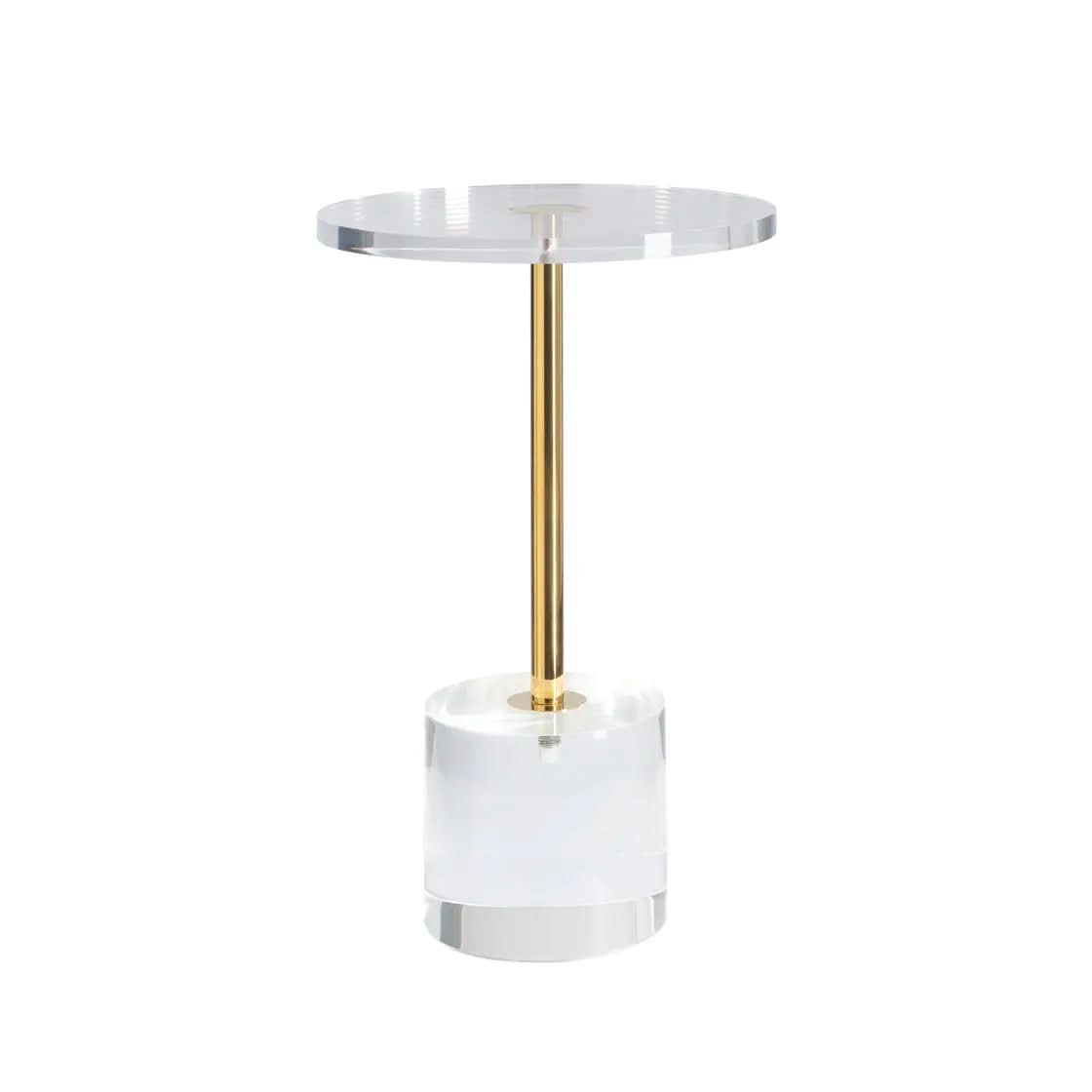Ashford & Grey Hollywood Clear Side Table   Nicholas John Interiors