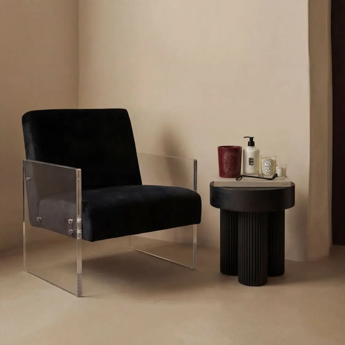 Ashford & Grey Ikos Black Chair   Nicholas John Interiors