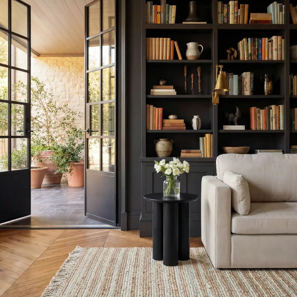 Ashford & Grey Lane Black Side Table   Nicholas John Interiors