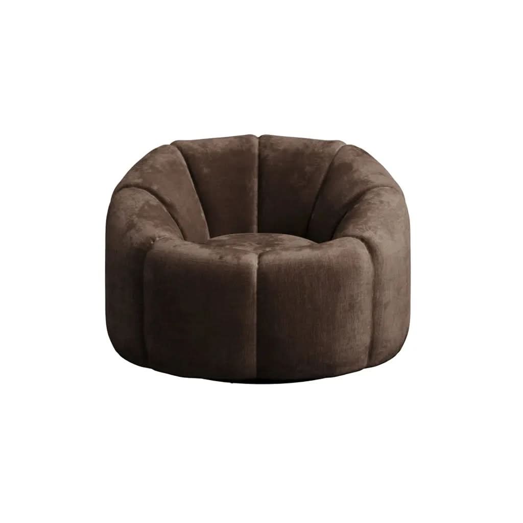 Ashford & Grey Nao Treacle Swivel Chair   Nicholas John Interiors