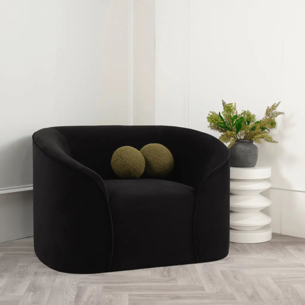 Ashford & Grey Zuma Black Chair   Nicholas John Interiors