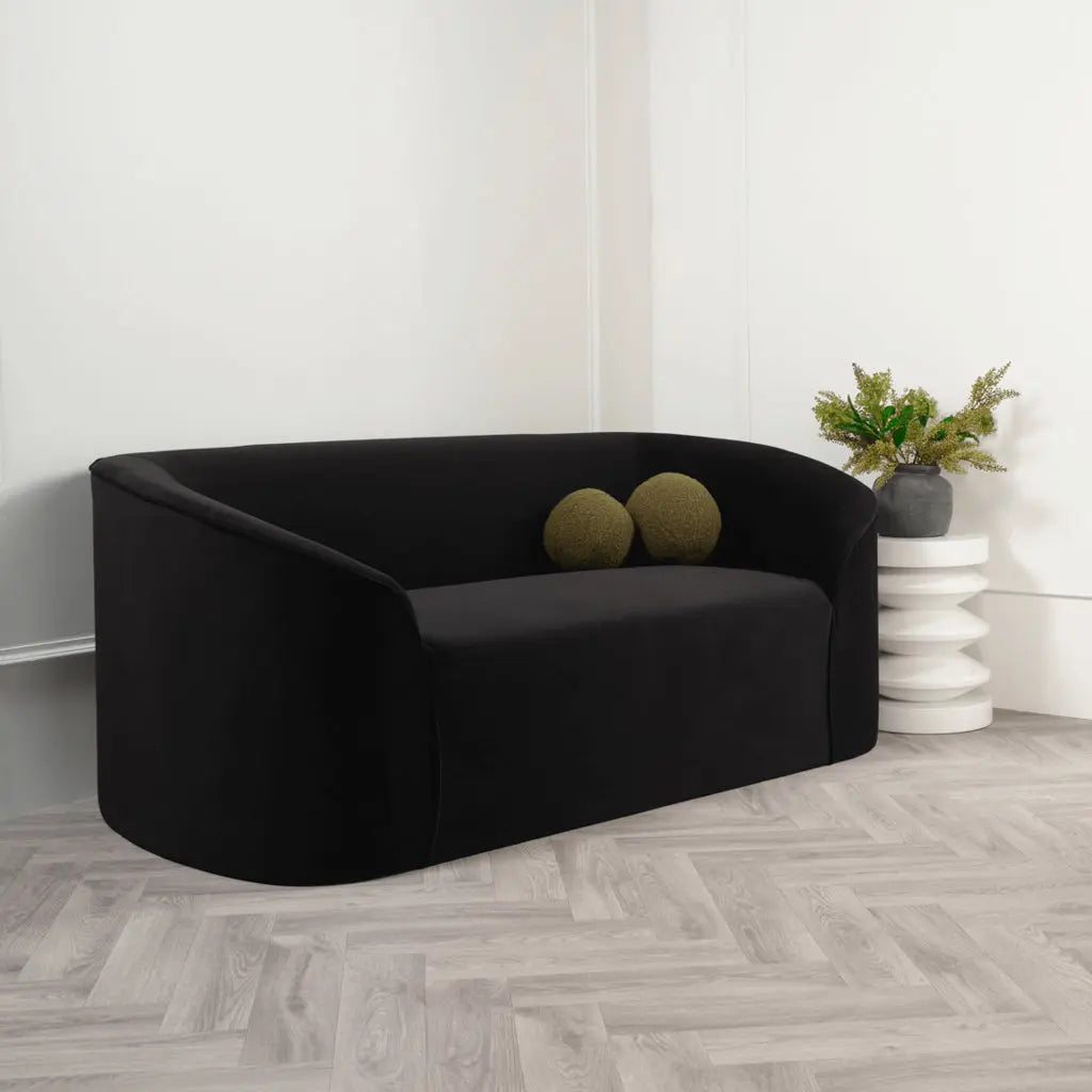 Ashford & Grey Zuma Black Sofa   Nicholas John Interiors