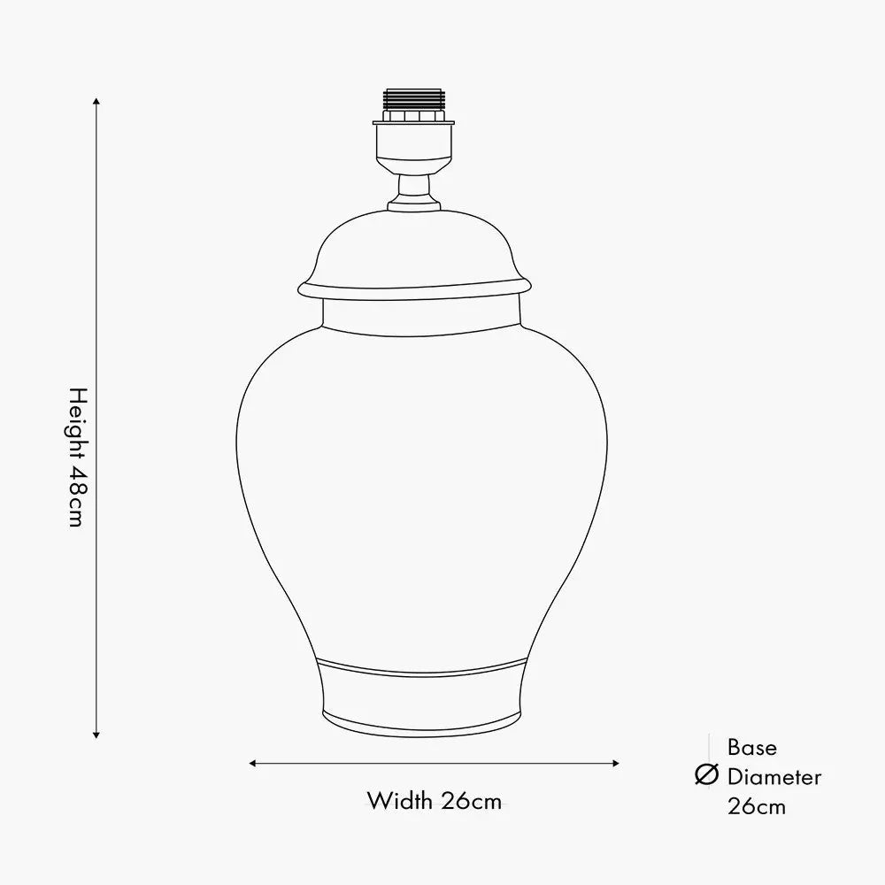 Asteria Black and White Feather Ceramic Urn Table Lamp Base   Nicholas John Interiors