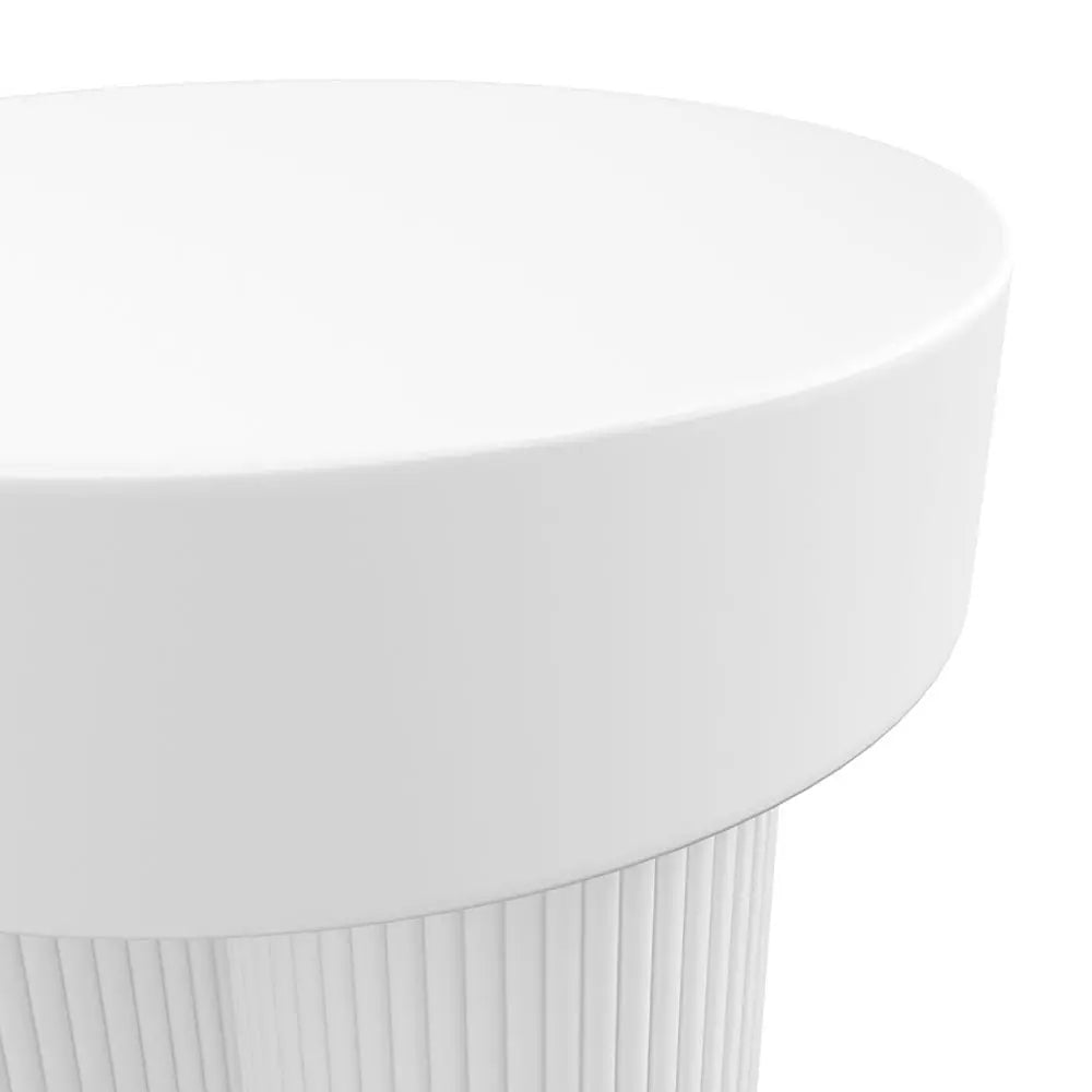 Ashford & Grey Astrid White Side Table  Nicholas John Interiors