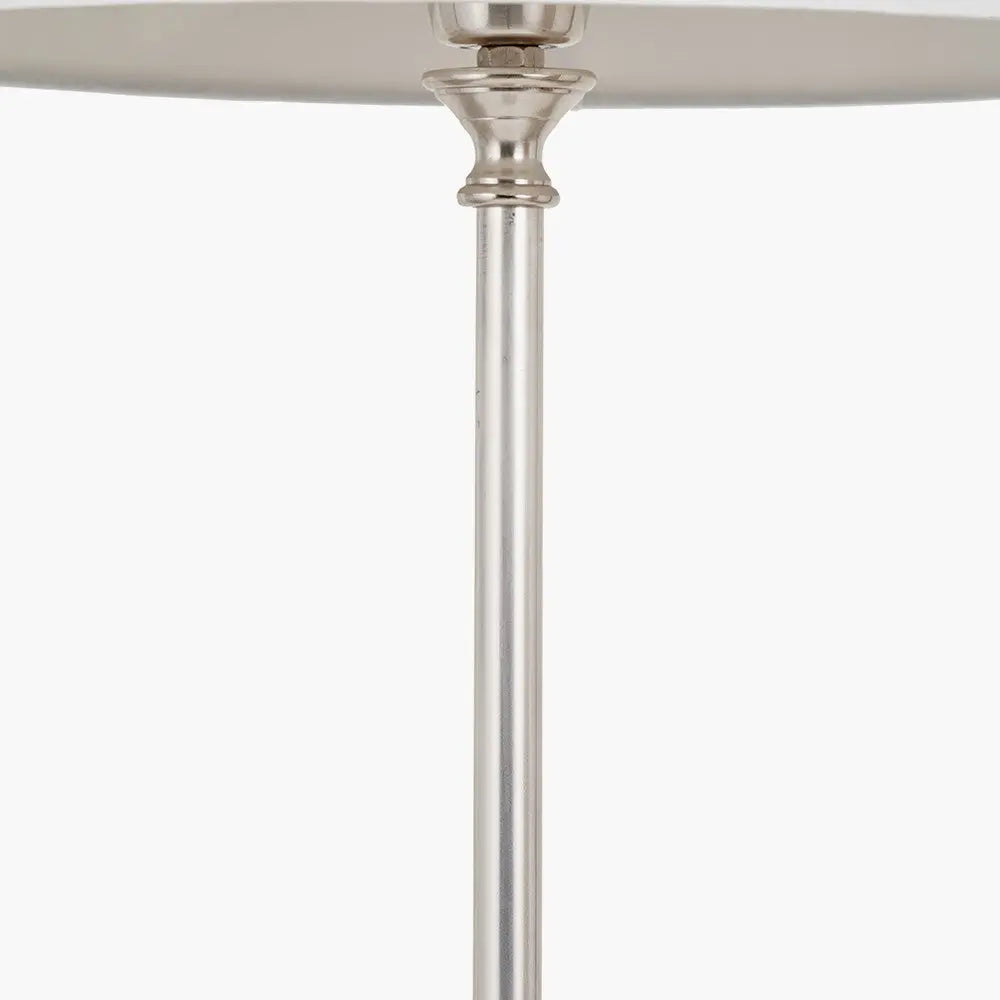 Auden Silver Metal Stick Floor Lamp Base  Nicholas John Interiors