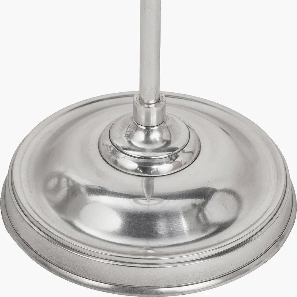Auden Silver Metal Stick Floor Lamp Base  Nicholas John Interiors