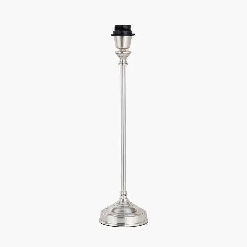 Auden Silver Metal Stick Table Lamp Base  Nicholas John Interiors
