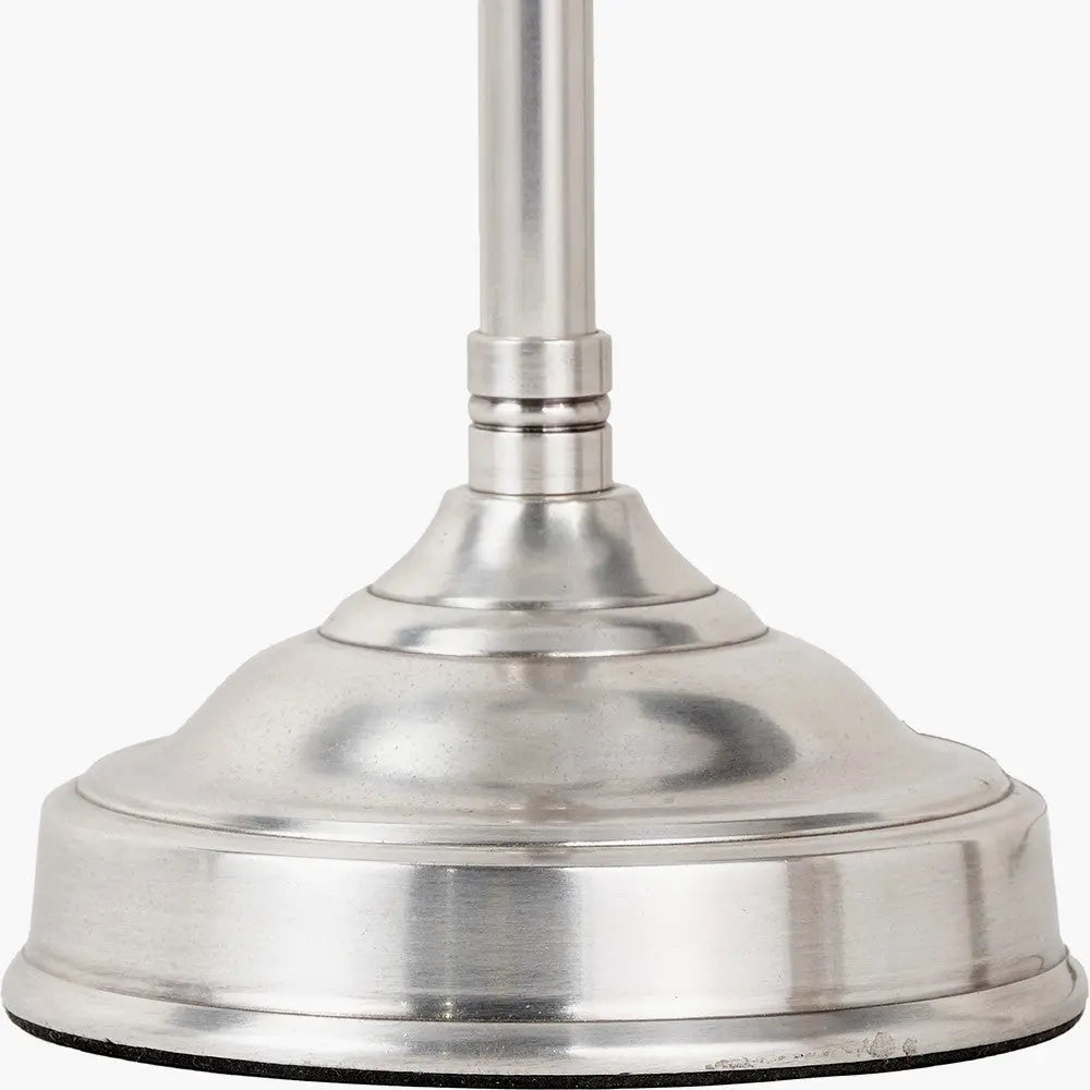 Auden Silver Metal Stick Table Lamp Base  Nicholas John Interiors