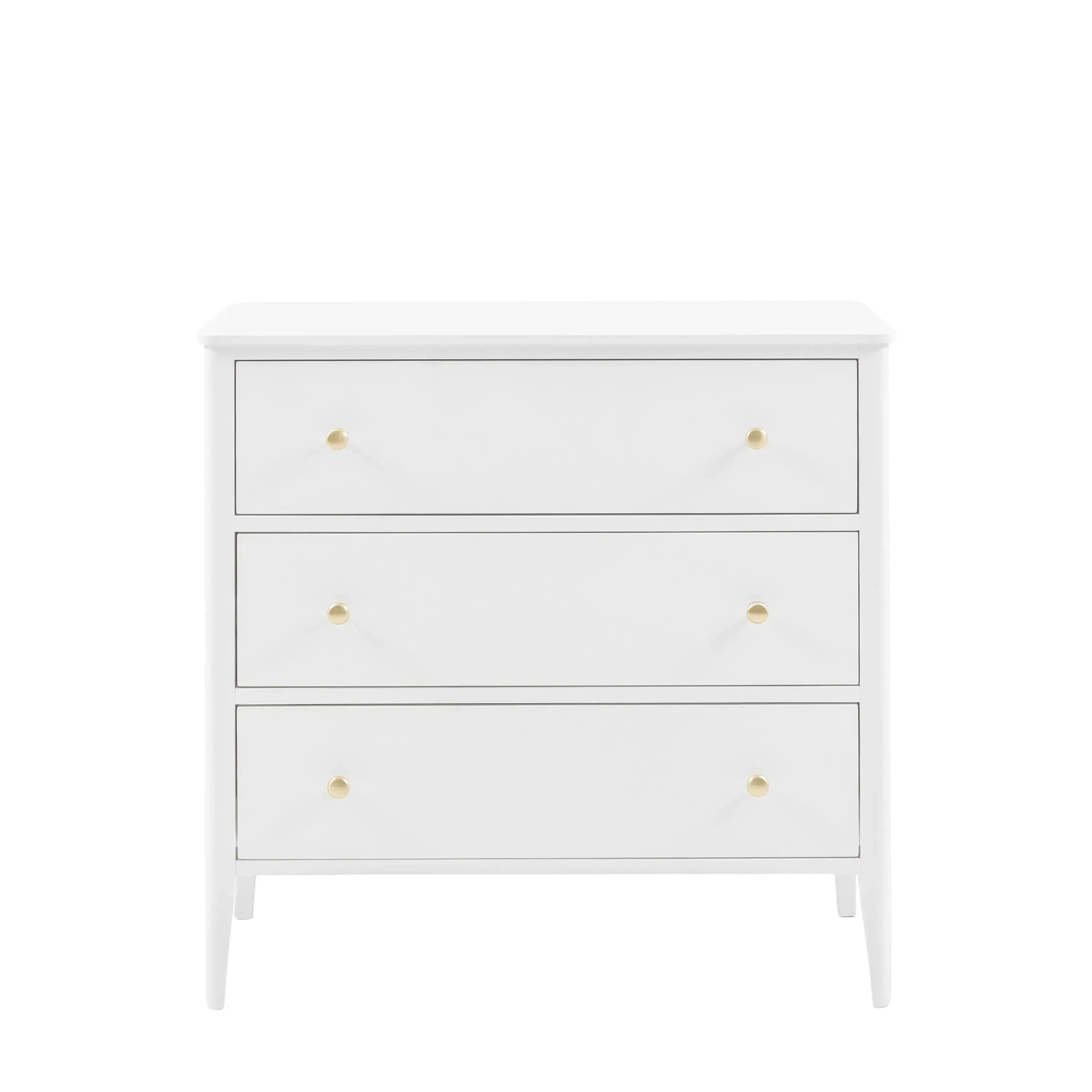 Austin 3 Drawer Chest White   Nicholas John Interiors