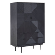 Azara Black Finish Cabinet  Nicholas John Interiors