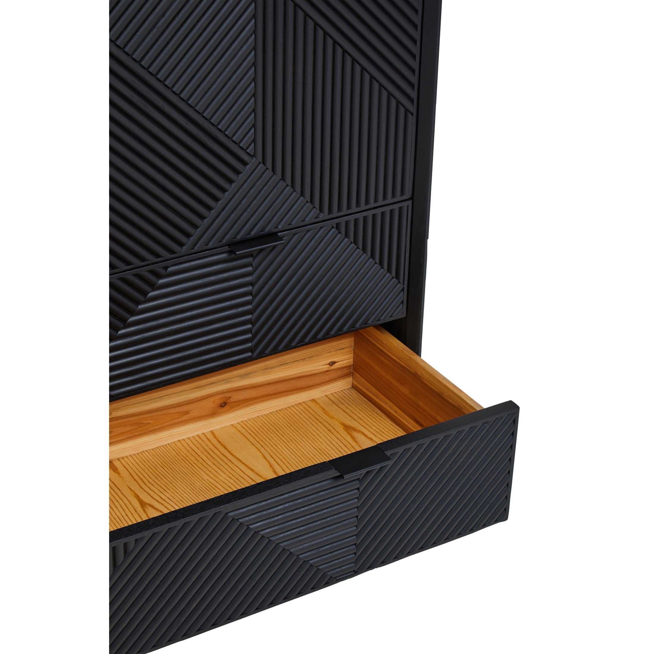 Azara Black Finish Cabinet  Nicholas John Interiors