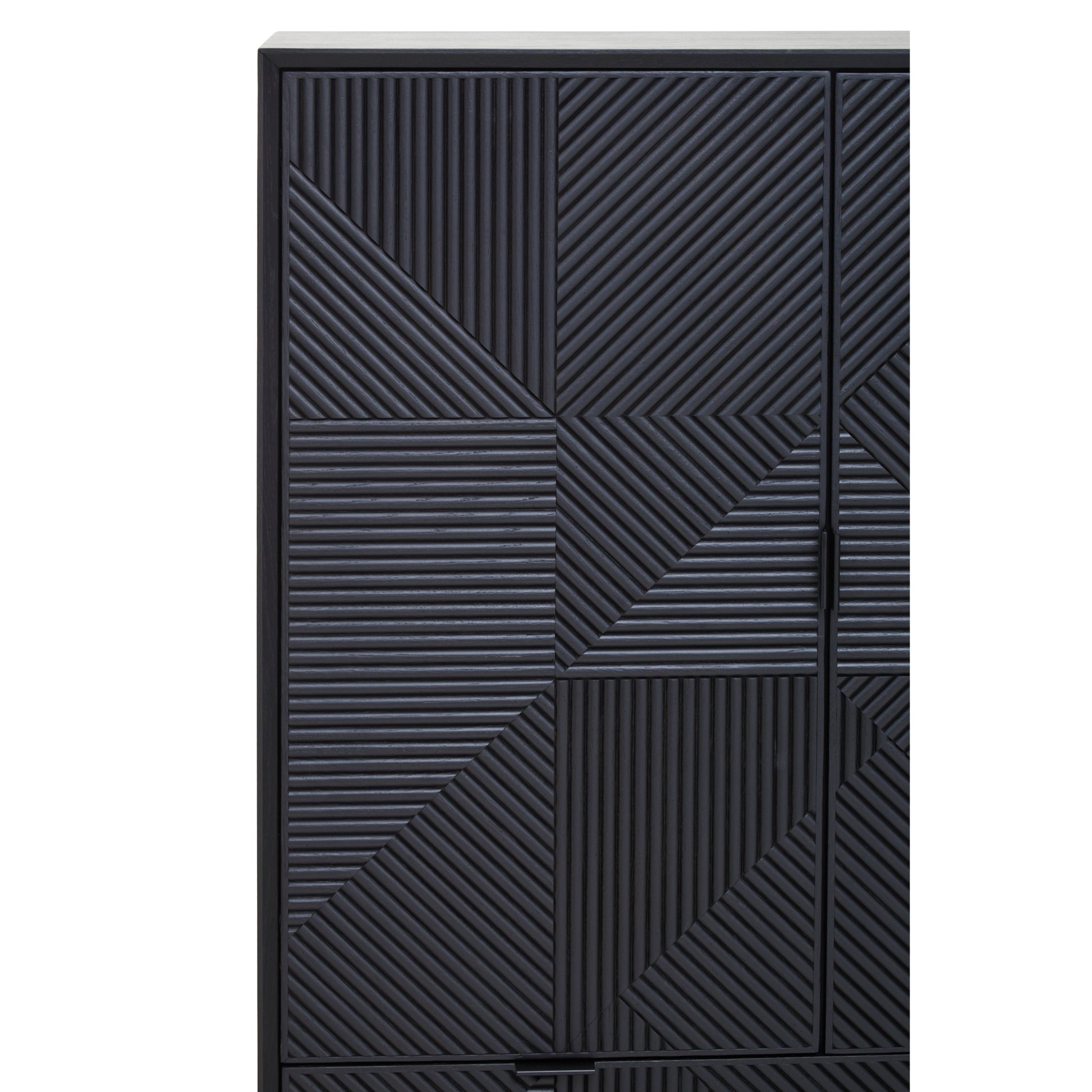 Azara Black Finish Cabinet  Nicholas John Interiors