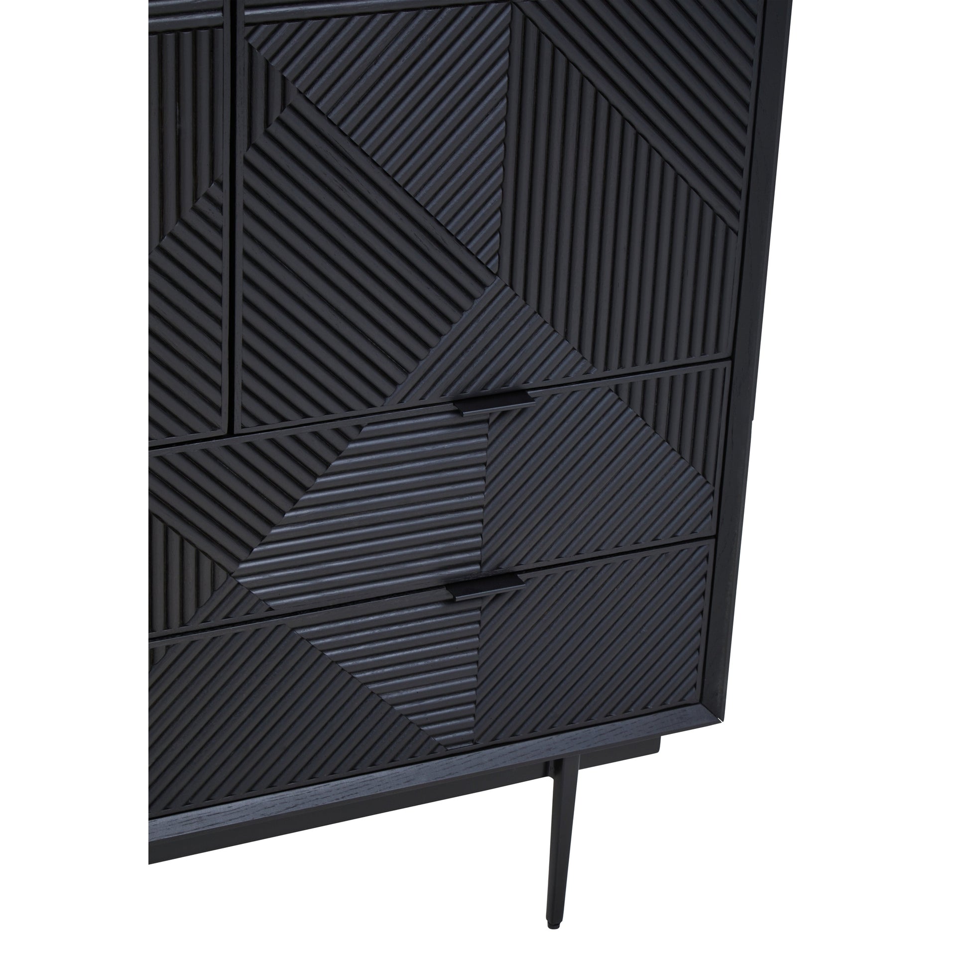 Azara Black Finish Cabinet  Nicholas John Interiors