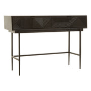 Azara Black Finish Console Table with 2 Drawers  Nicholas John Interiors