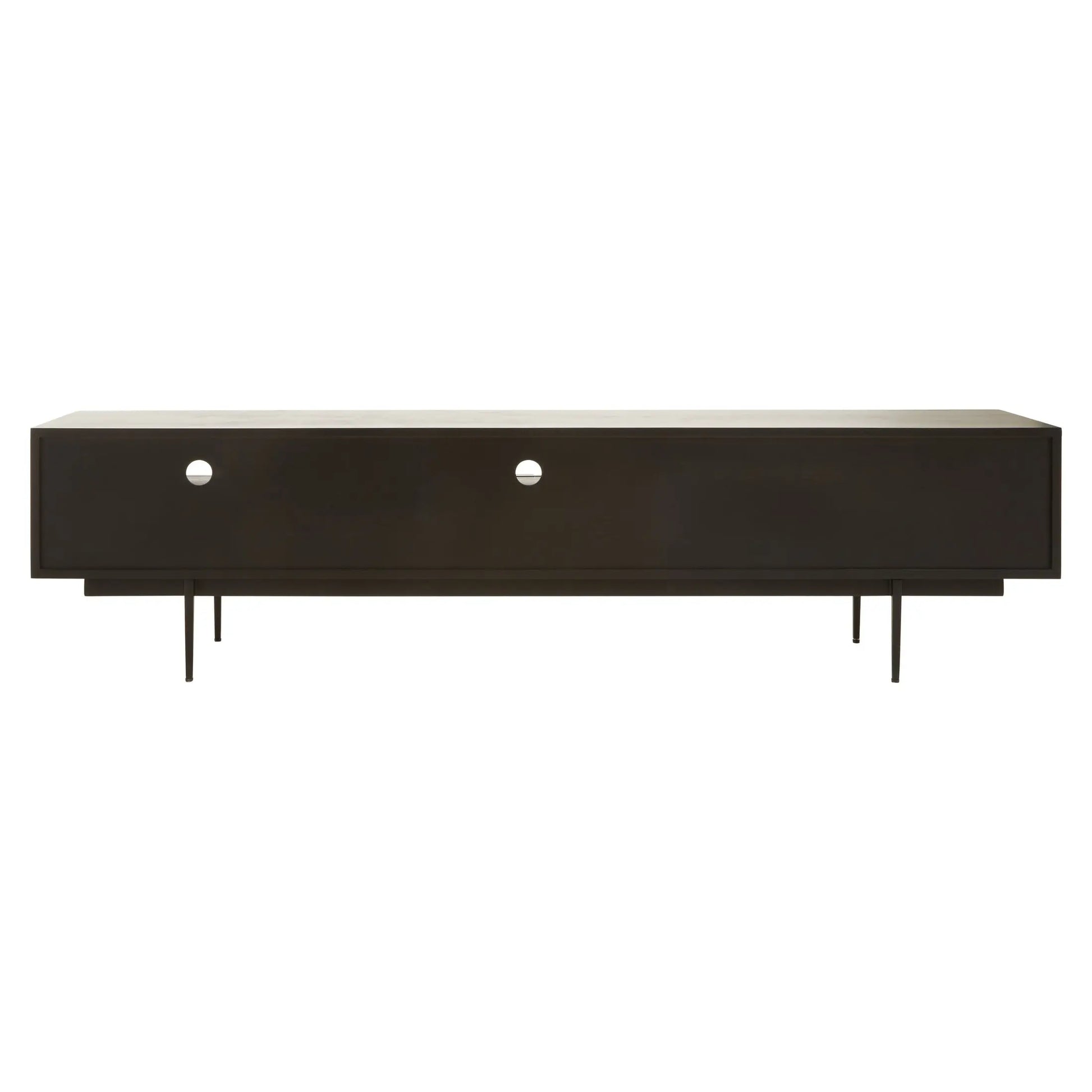 Azara Black Finish Media Unit  Nicholas John Interiors