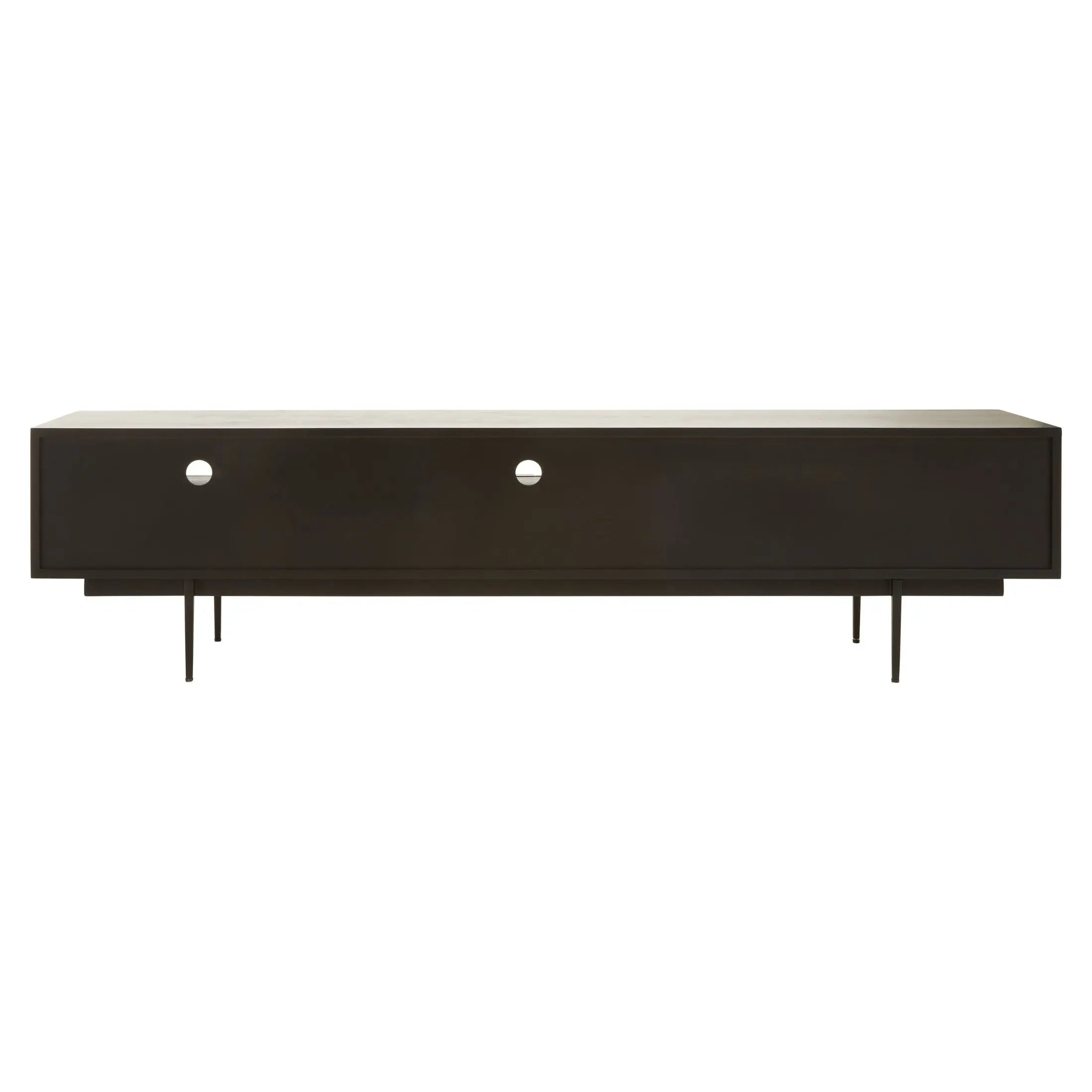 Azara Black Finish Media Unit  Nicholas John Interiors