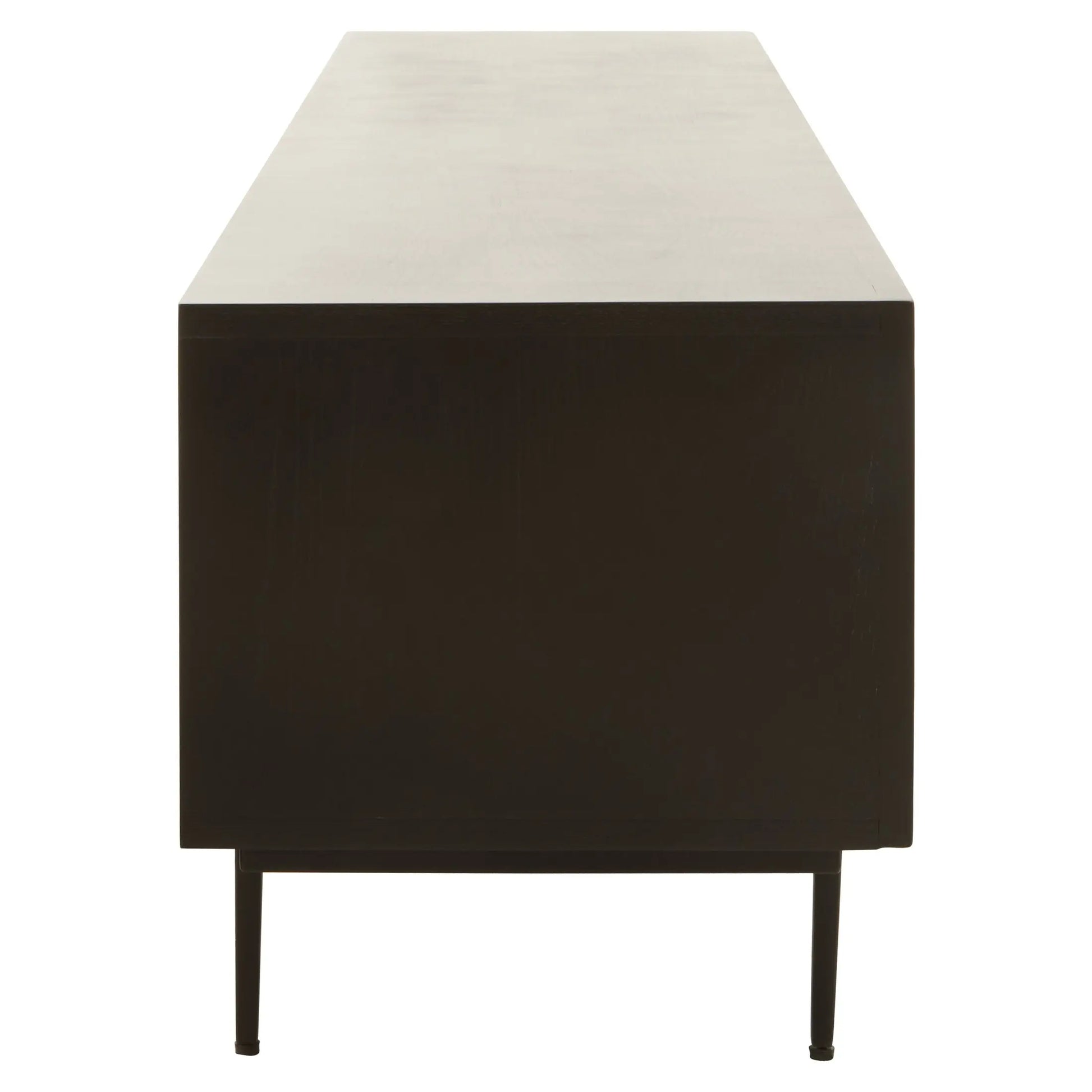 Azara Black Finish Media Unit  Nicholas John Interiors
