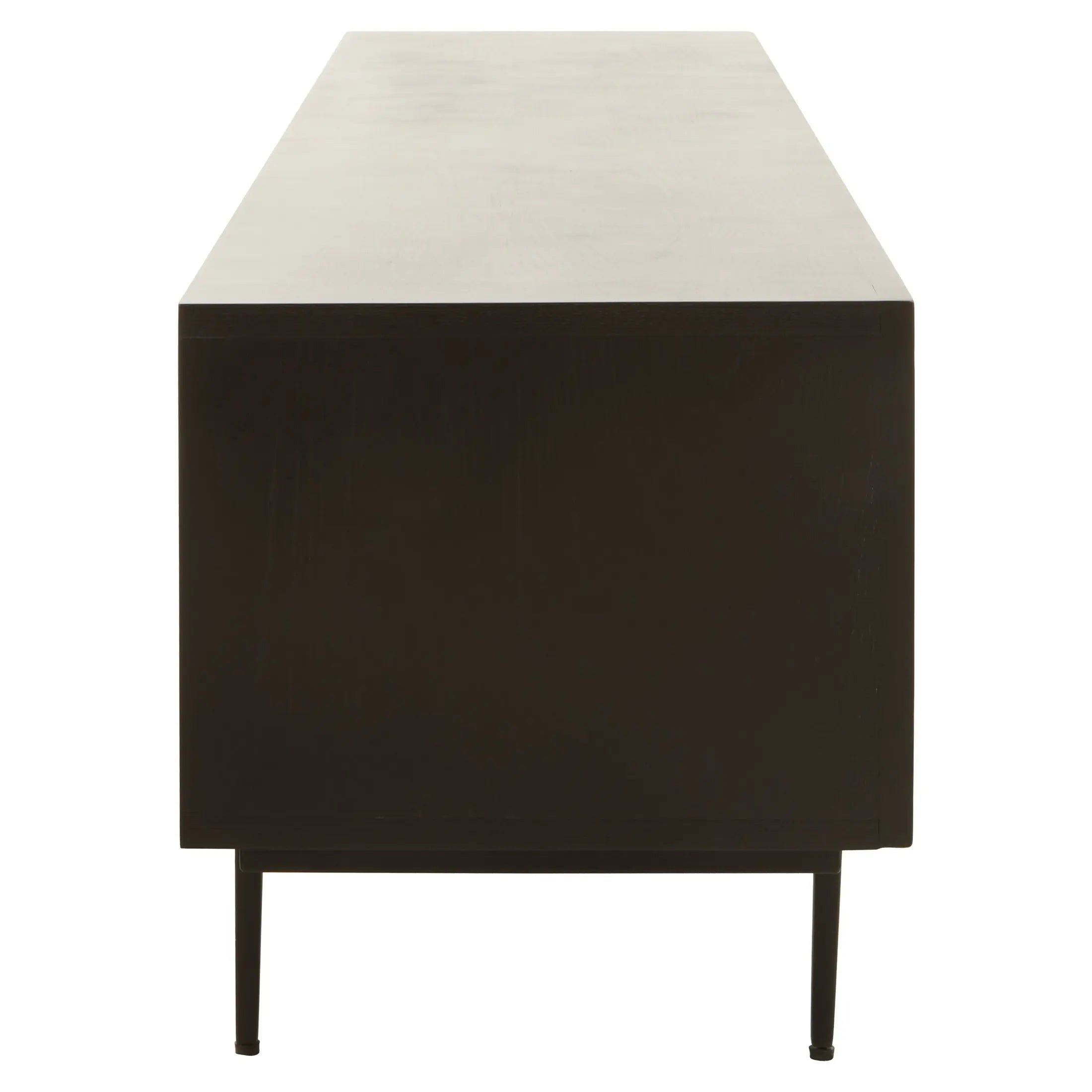 Azara Black Finish Media Unit  Nicholas John Interiors