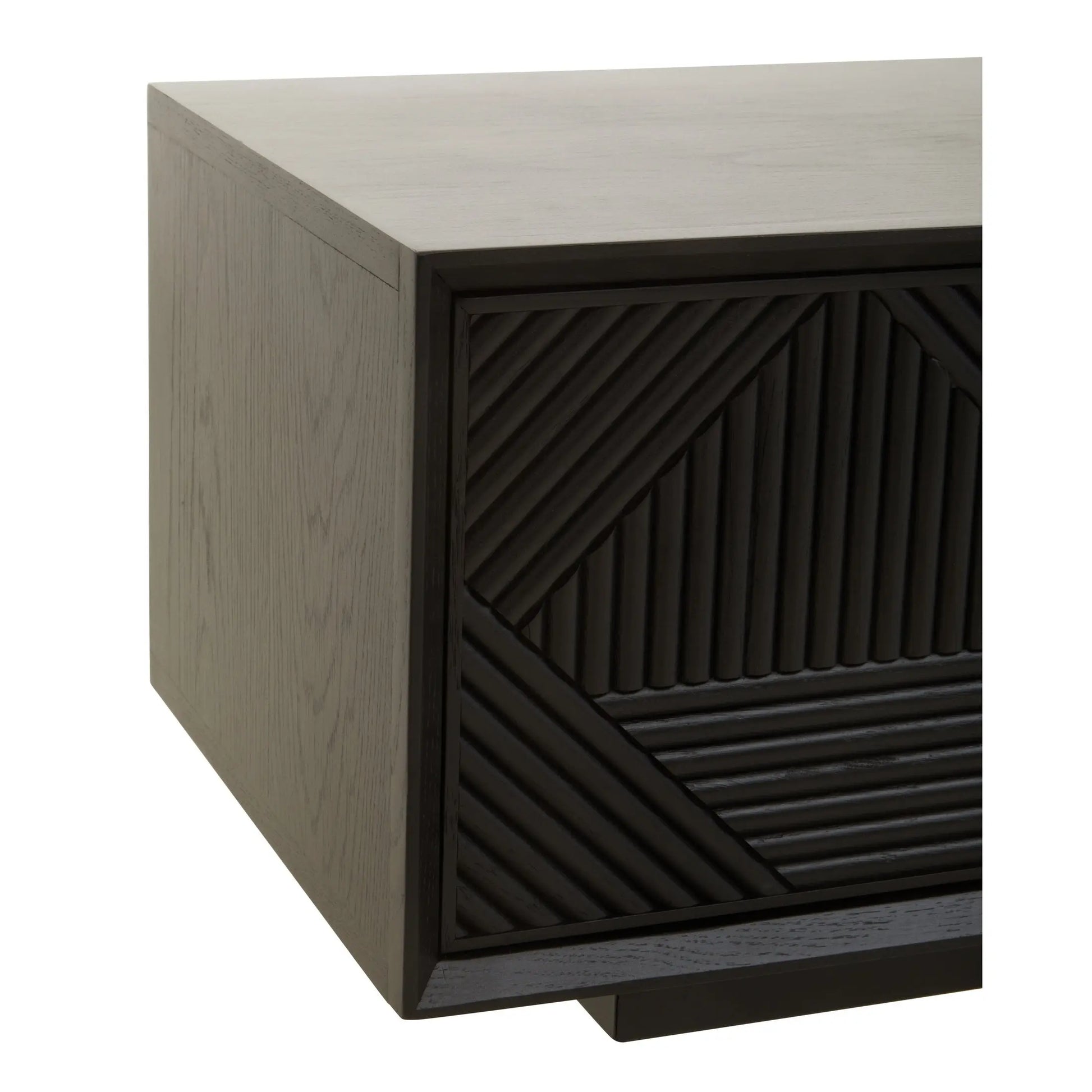 Azara Black Finish Media Unit  Nicholas John Interiors