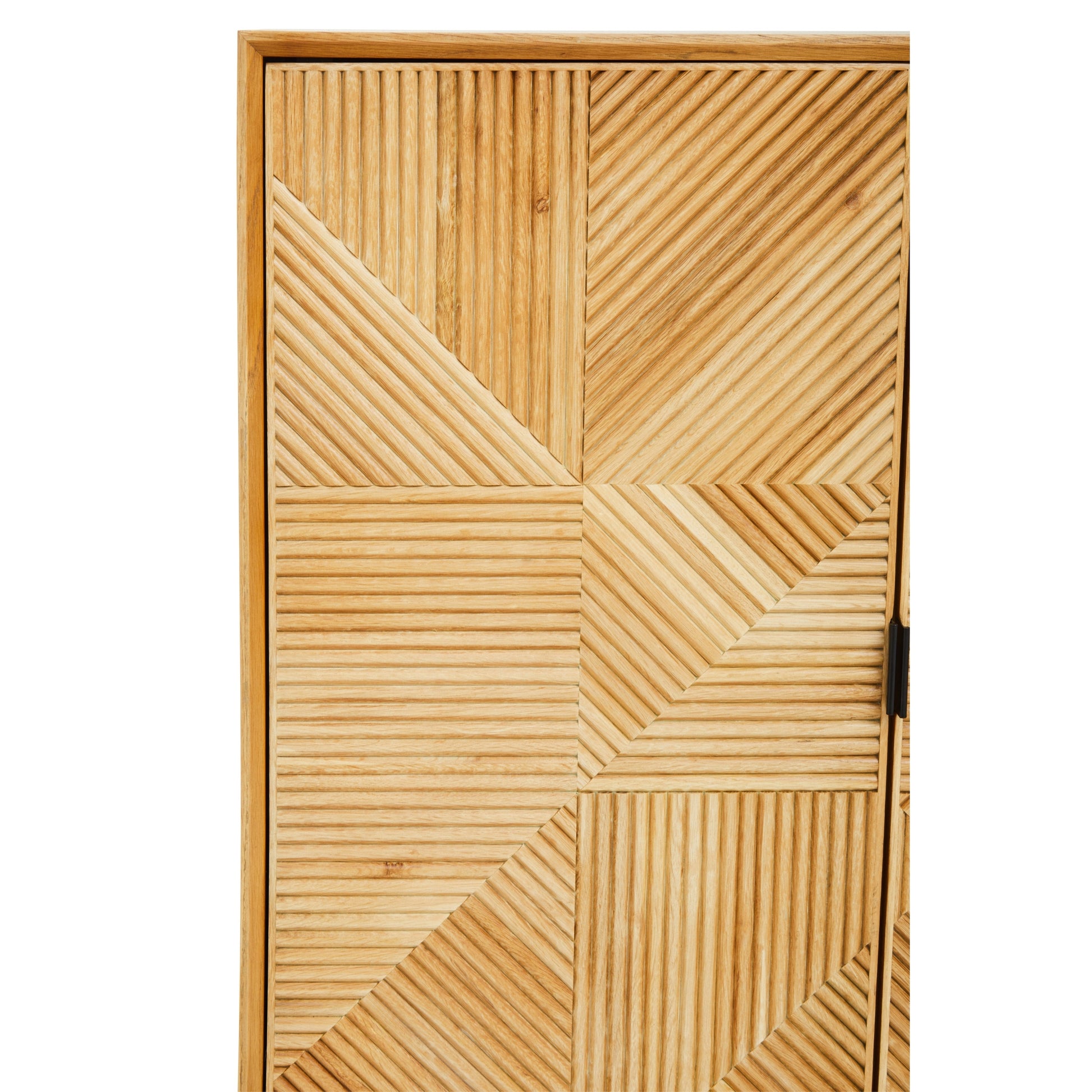 Azara Natural Finish Cabinet with Drawers  Nicholas John Interiors