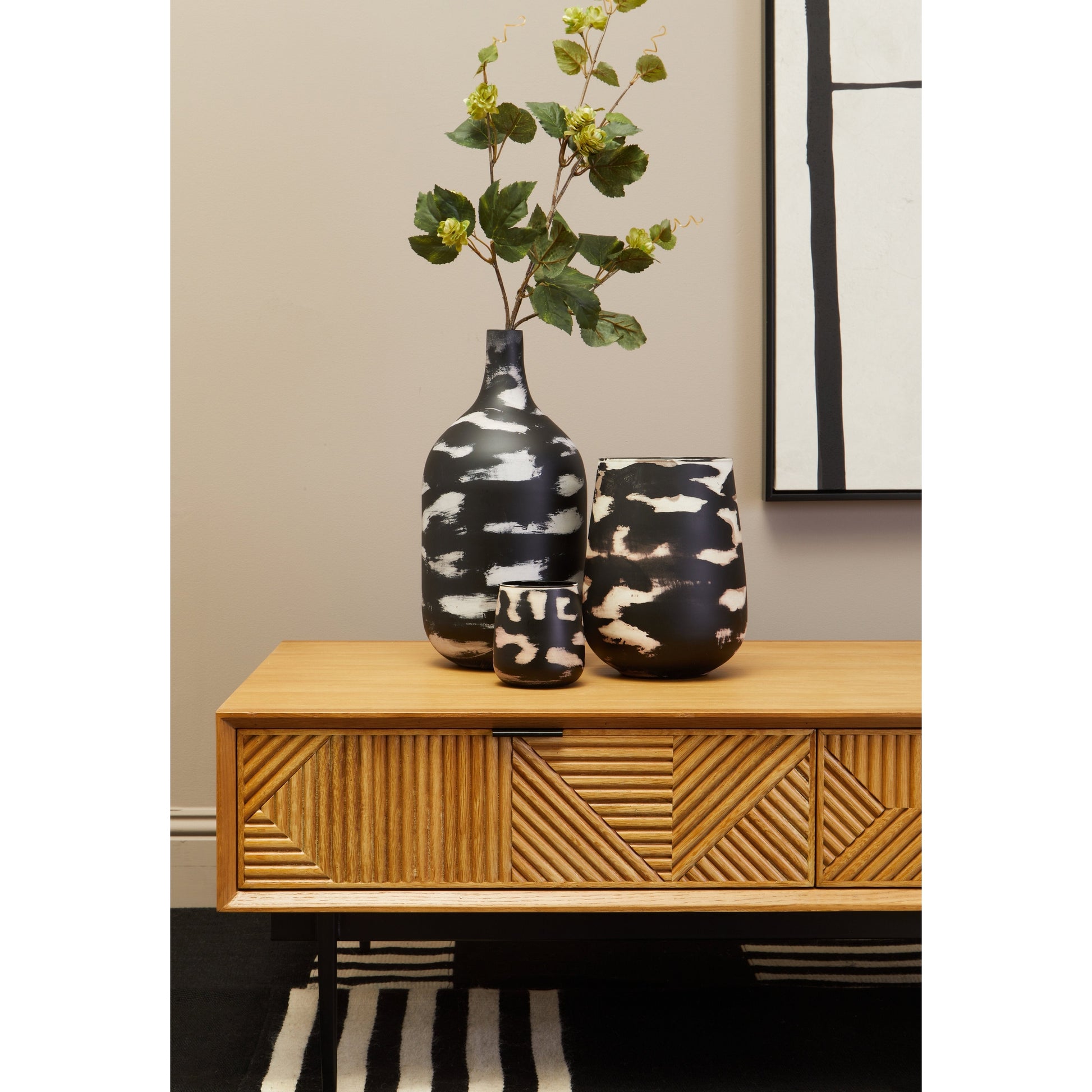 Azara Natural Finish Coffee Table with Drawers  Nicholas John Interiors