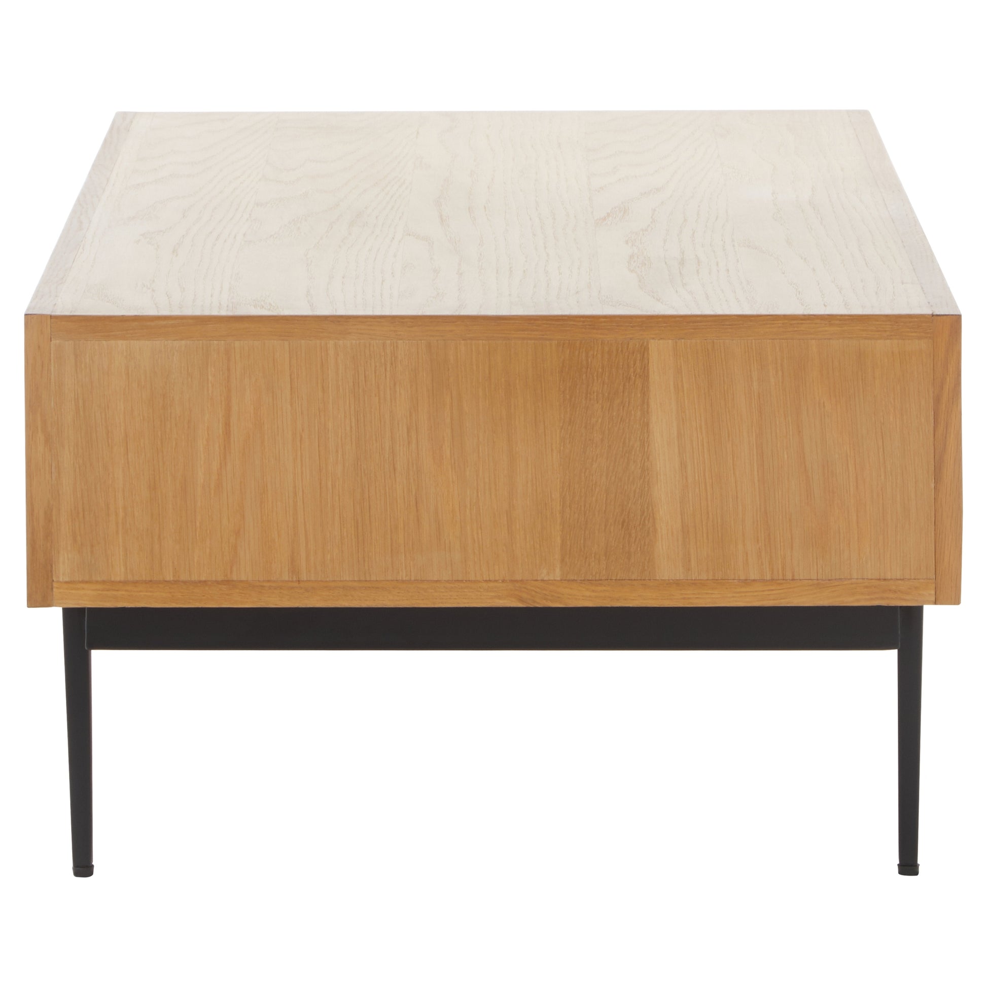 Azara Natural Finish Coffee Table with Drawers  Nicholas John Interiors