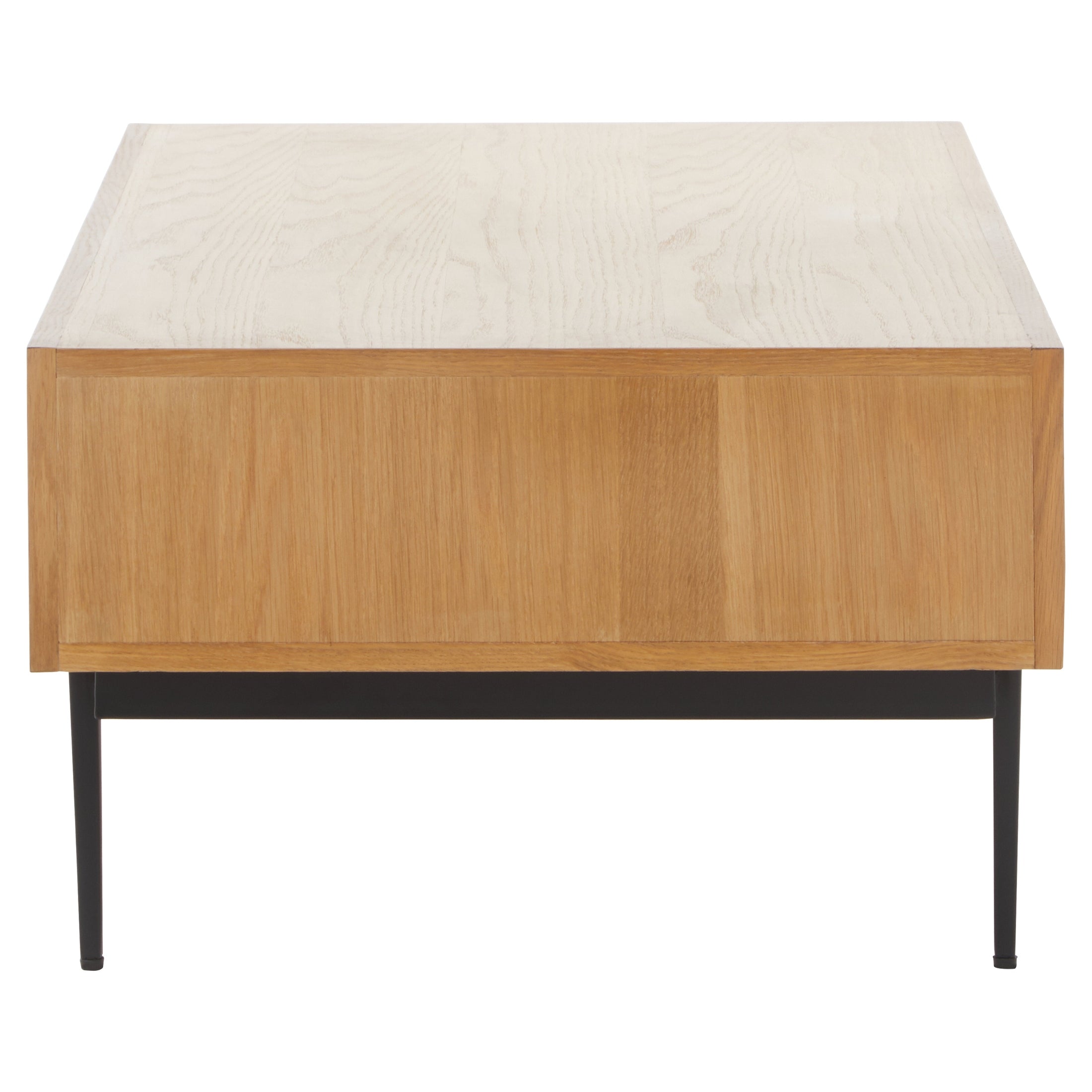 Azara Natural Finish Coffee Table with Drawers  Nicholas John Interiors