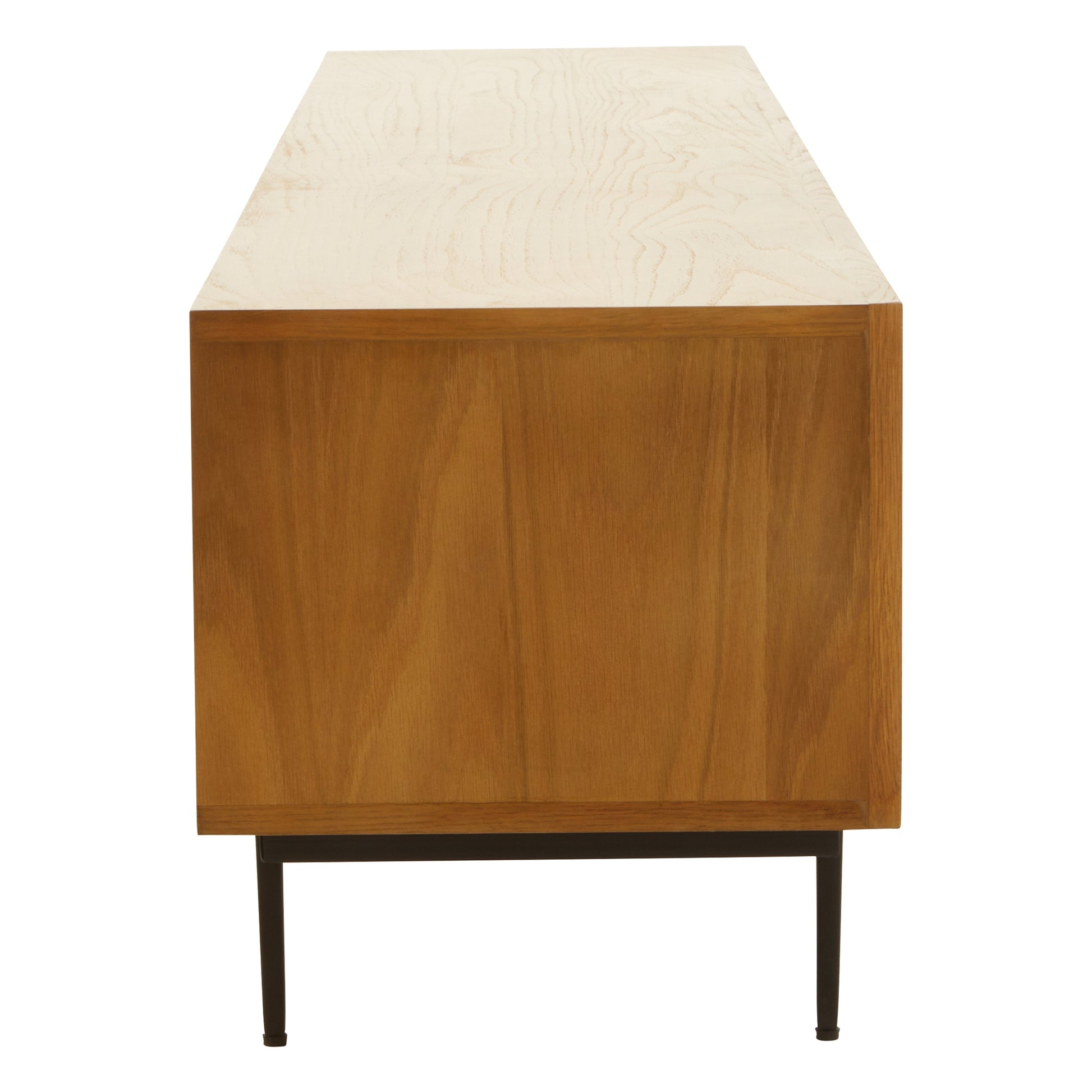 Azara Natural Finish Media Unit  Nicholas John Interiors