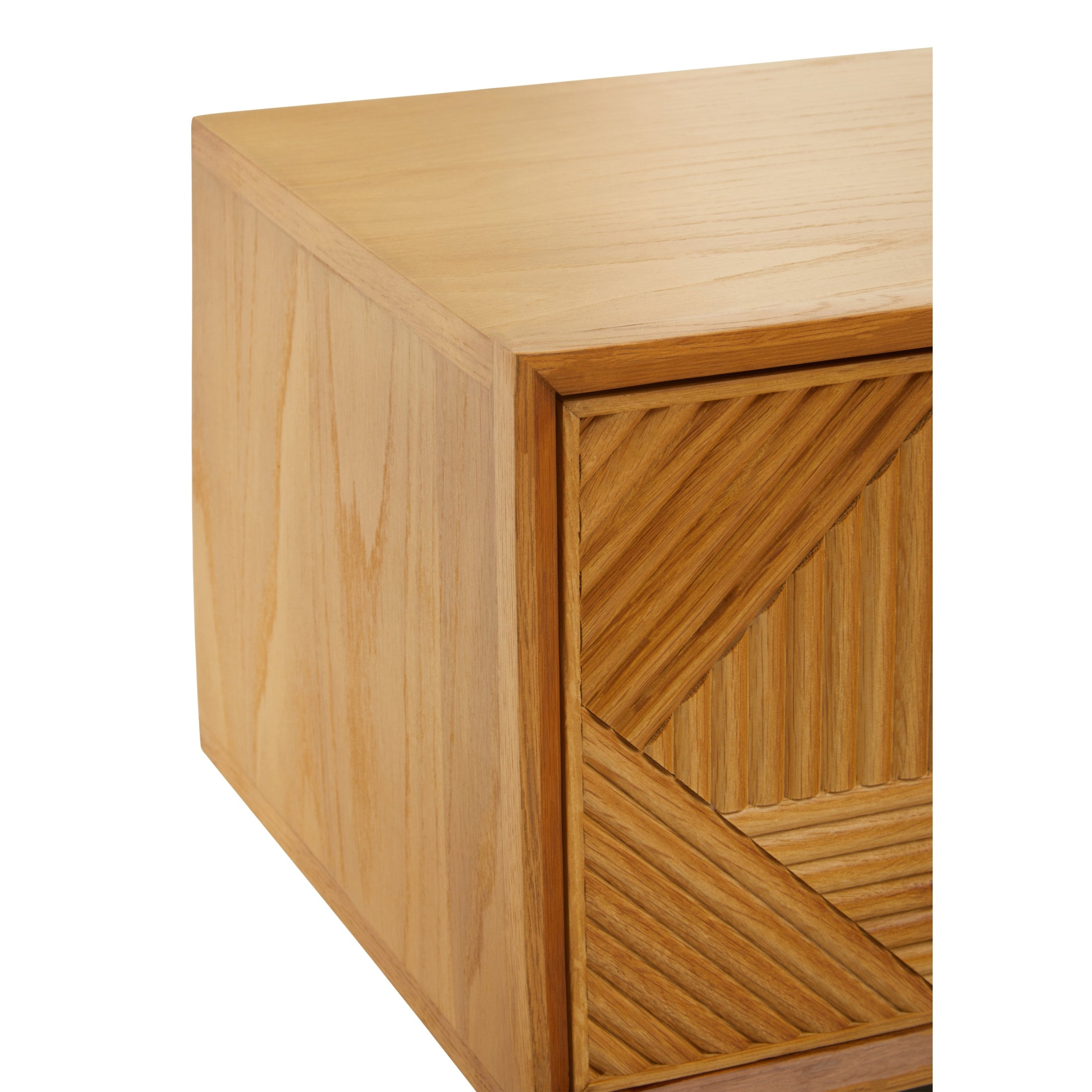 Azara Natural Finish Media Unit  Nicholas John Interiors
