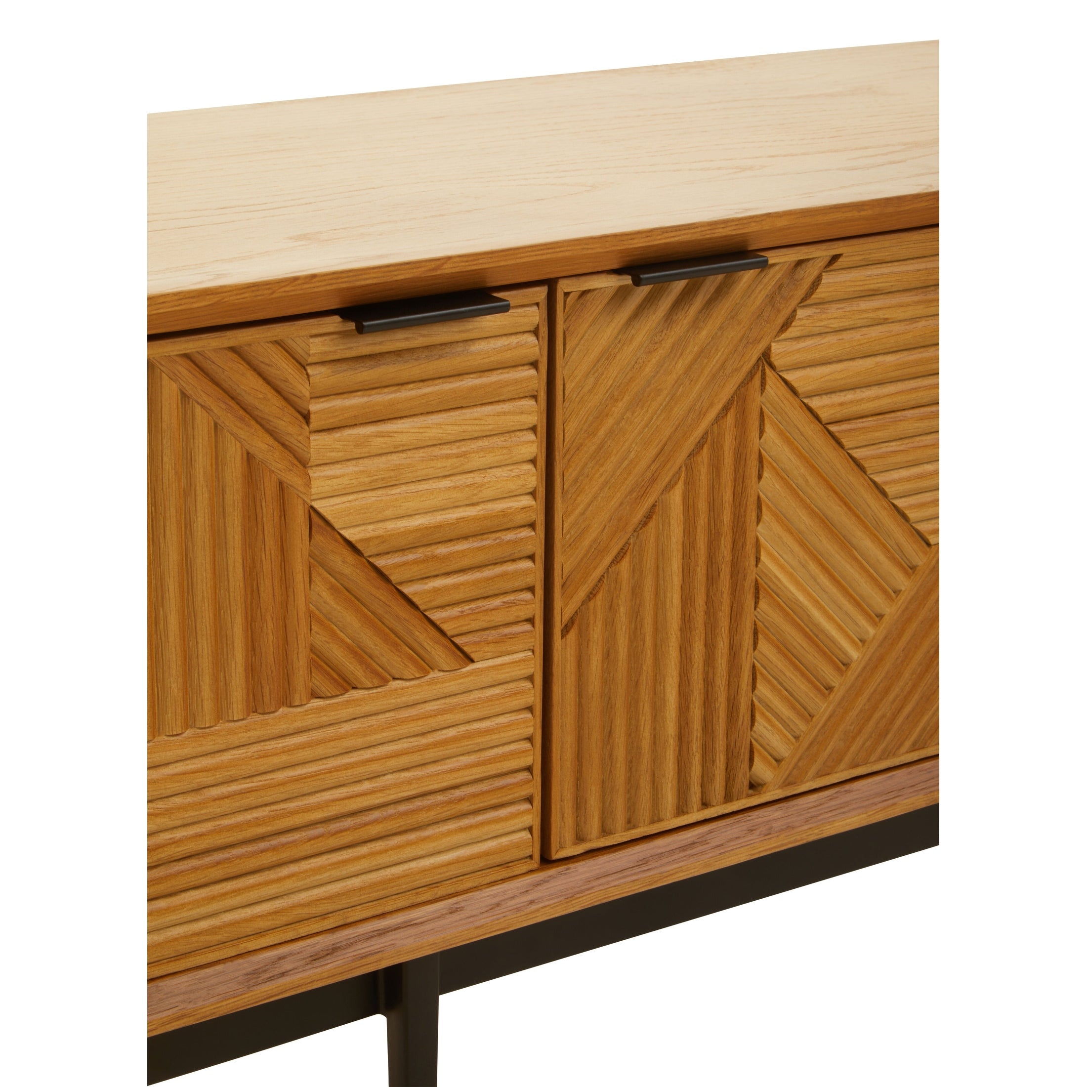 Azara Natural Finish Media Unit  Nicholas John Interiors