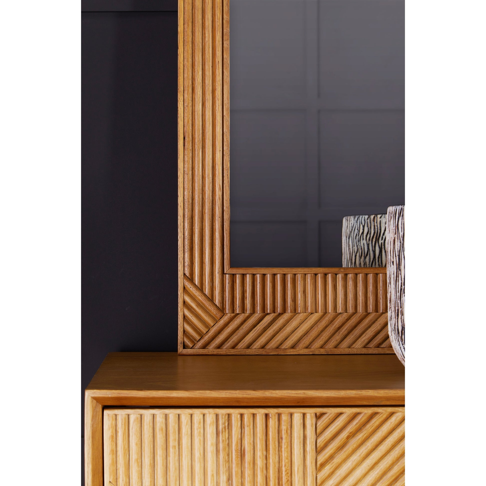 Azara Natural Finish Wall Mirror  Nicholas John Interiors