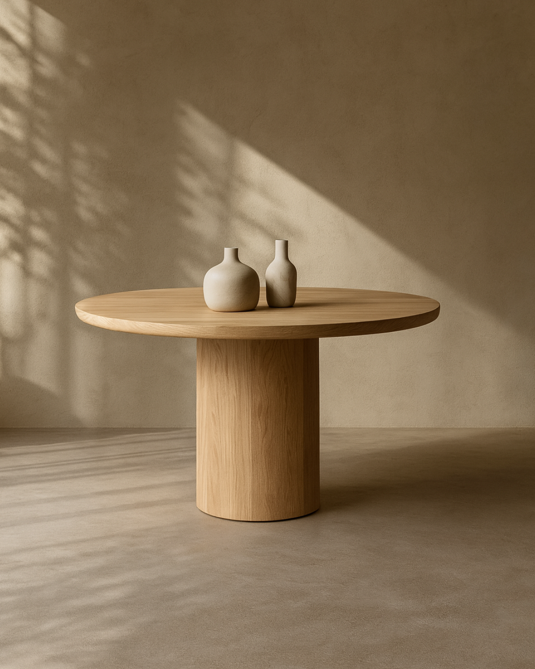 Berwick Round Dining Table 135 - Ash Oak   Nicholas John Interiors
