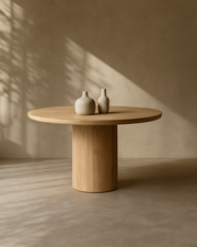 Berwick Round Dining Table 135 - Ash Oak   Nicholas John Interiors