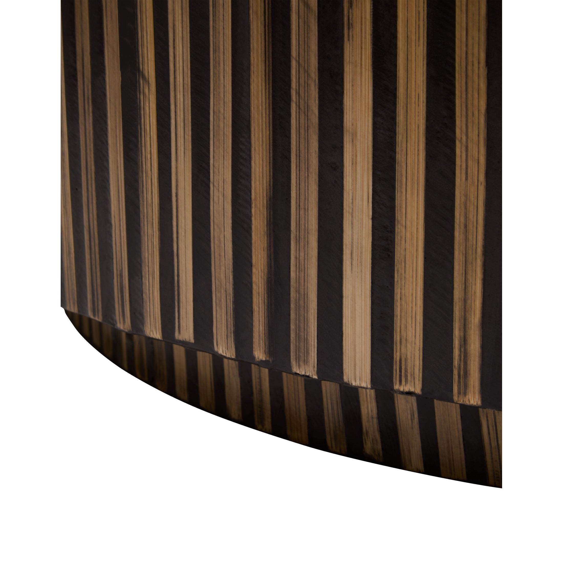 Bambrae Bamboo Inlay Round Coffee Table  Nicholas John Interiors