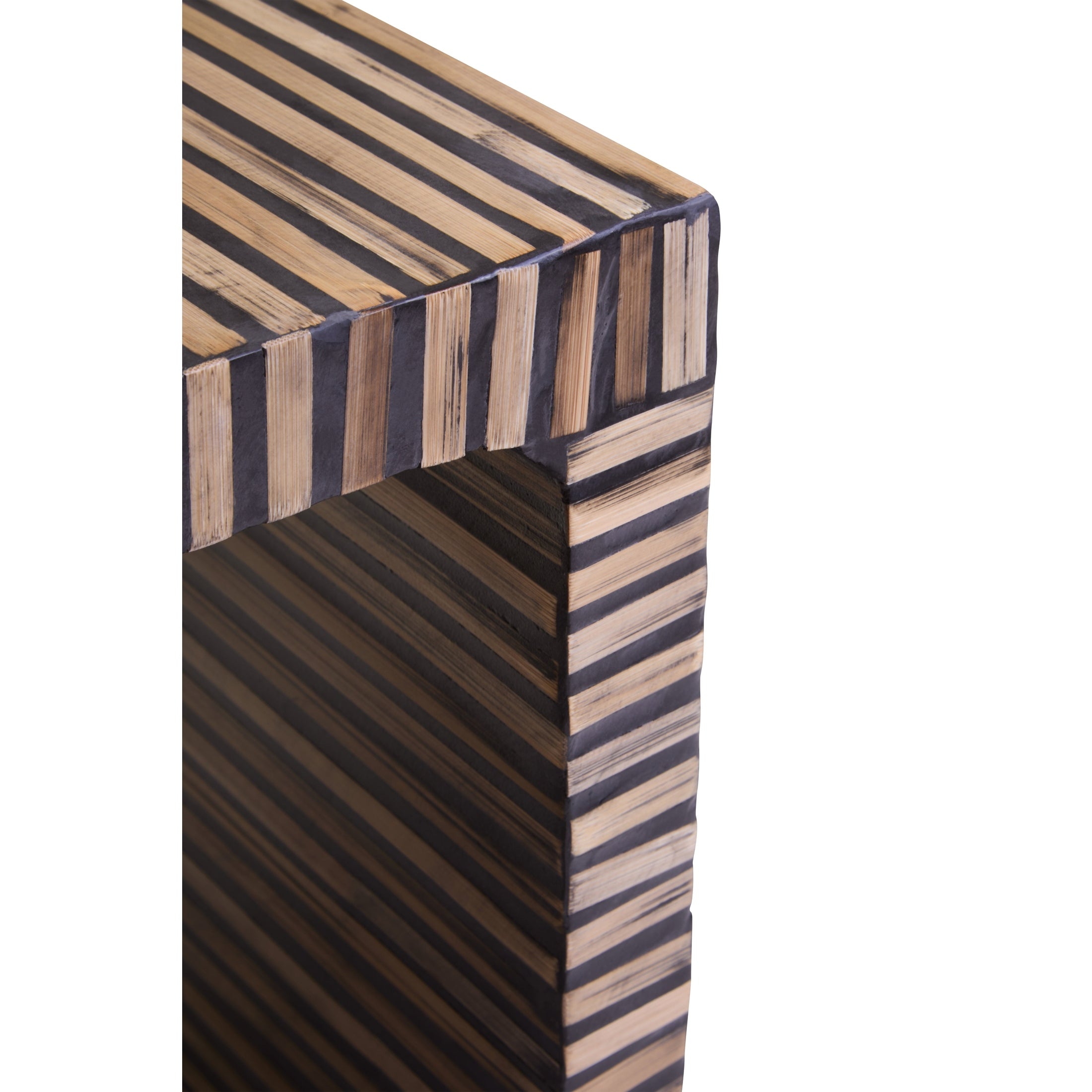 Bambrae Bamboo Inlay Side Table  Nicholas John Interiors