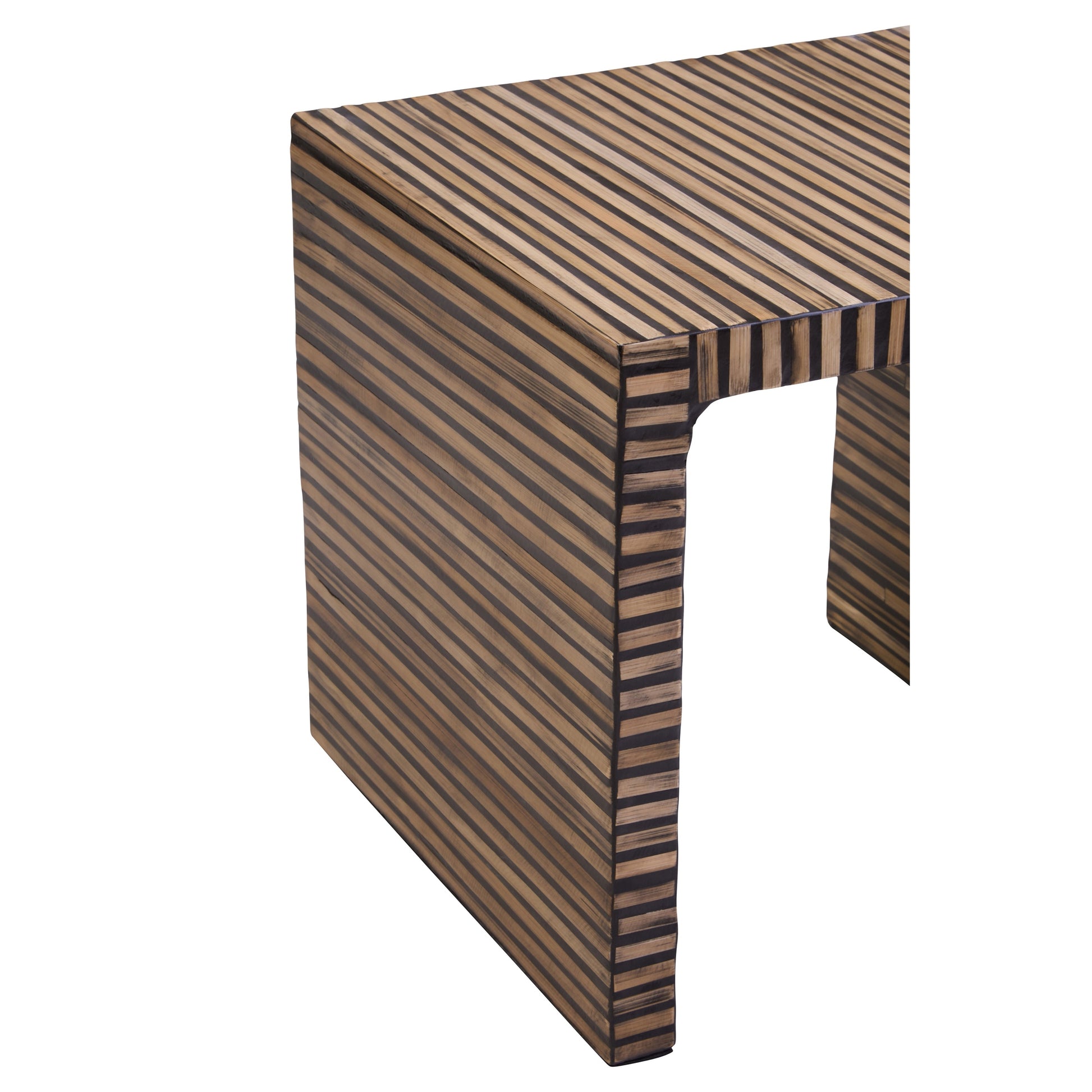 Bambrae Bamboo Inlay Side Table  Nicholas John Interiors