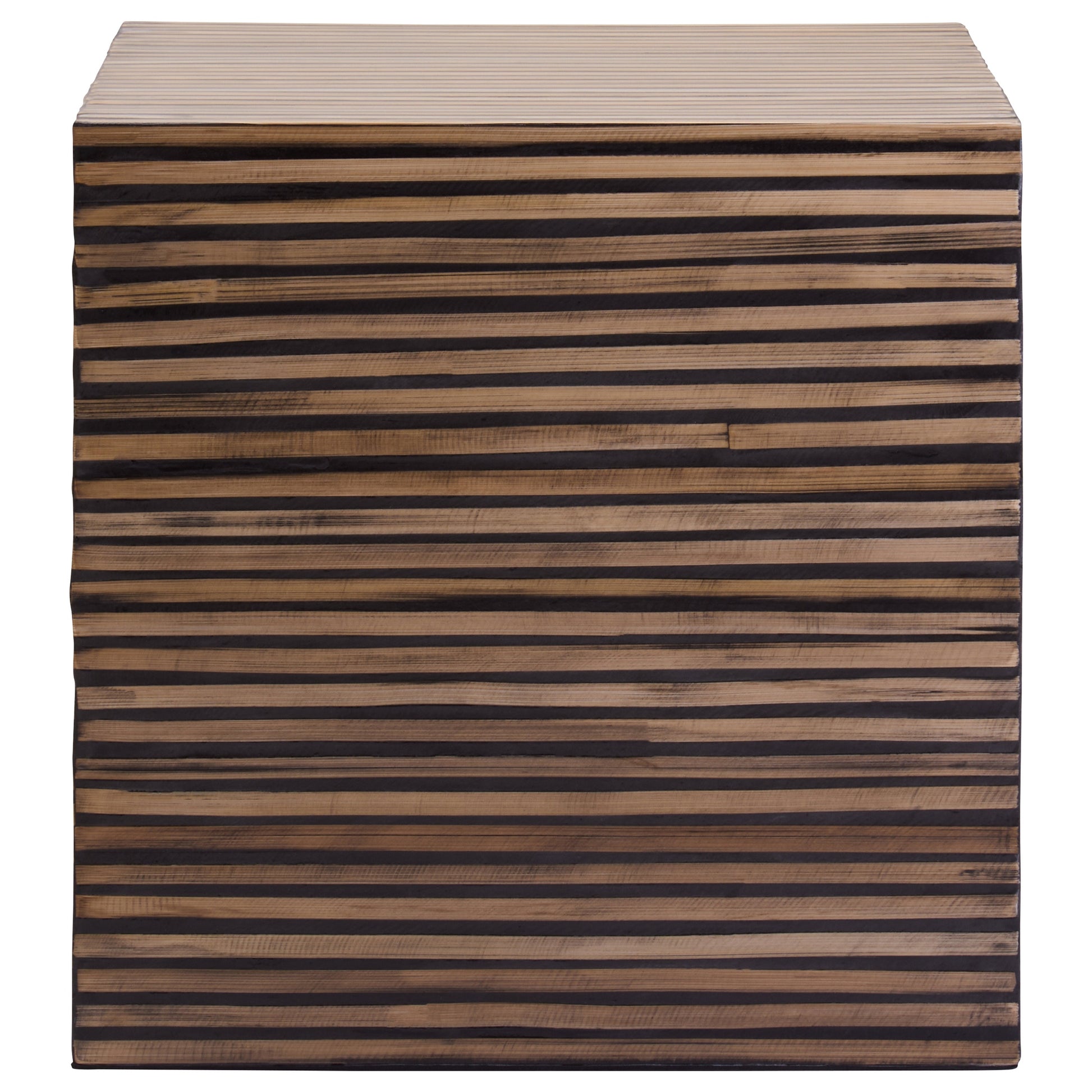Bambrae Bamboo Inlay Side Table  Nicholas John Interiors