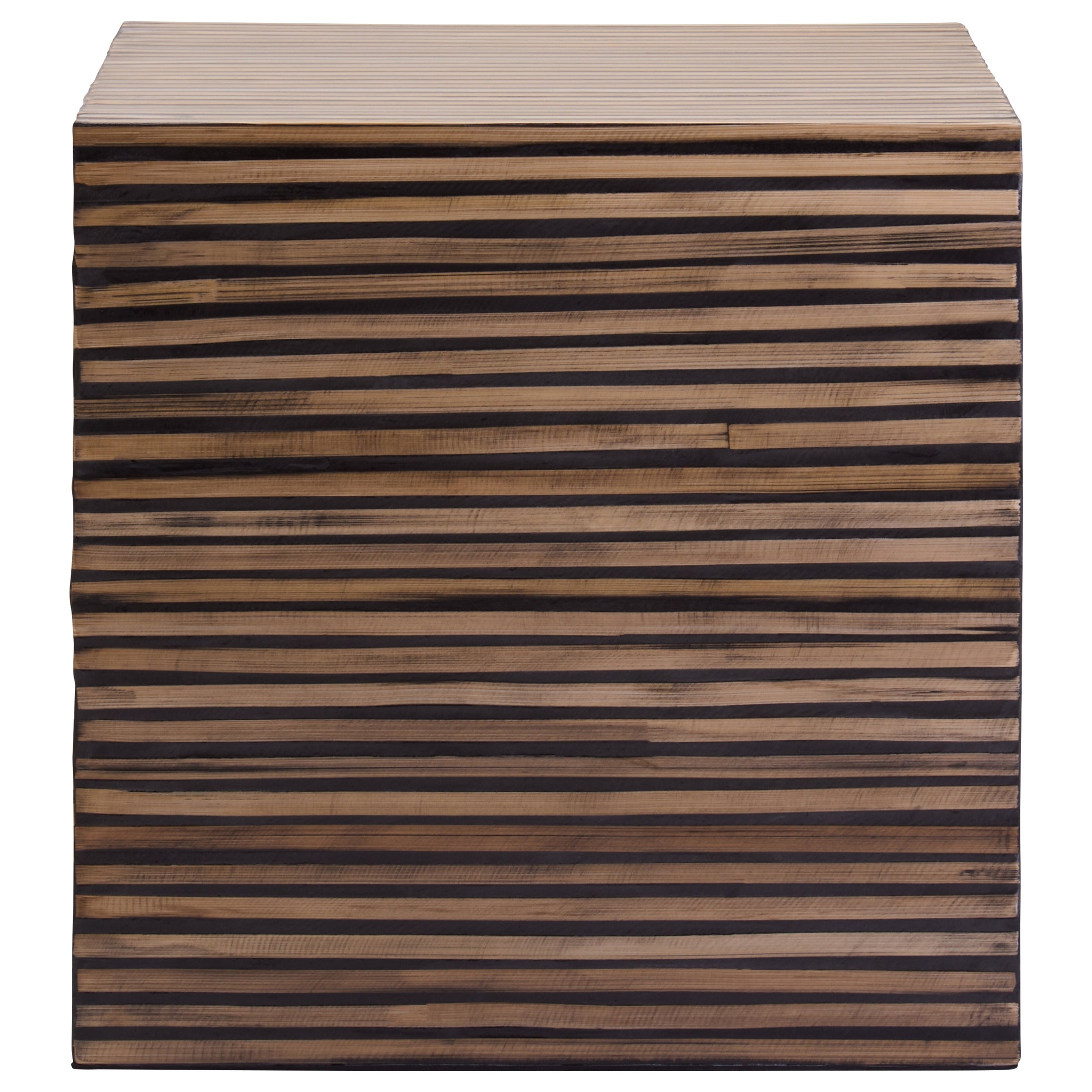 Bambrae Bamboo Inlay Side Table  Nicholas John Interiors