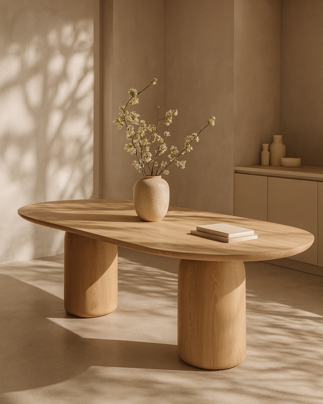 Tommy Franks Basilca Dining Table 240 - Ash Oak   Nicholas John Interiors