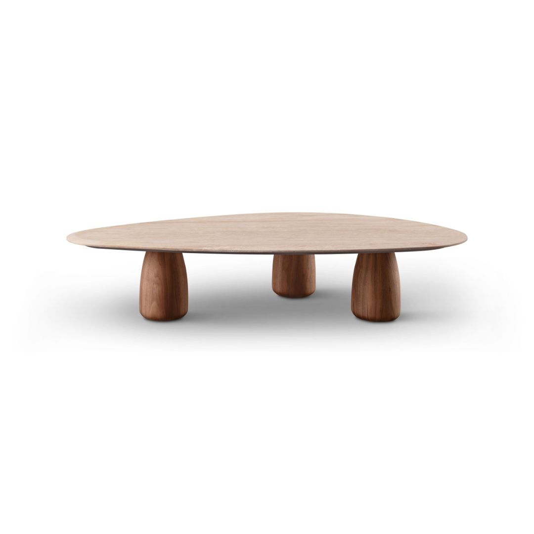 Tommy Franks Basilca Coffee Table - Walnut Travertine