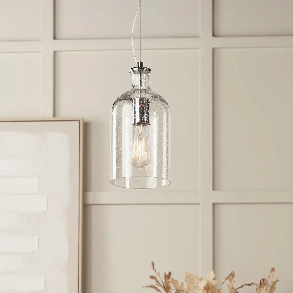 Bellamy Clear Glass Bubble Pendant  Nicholas John Interiors