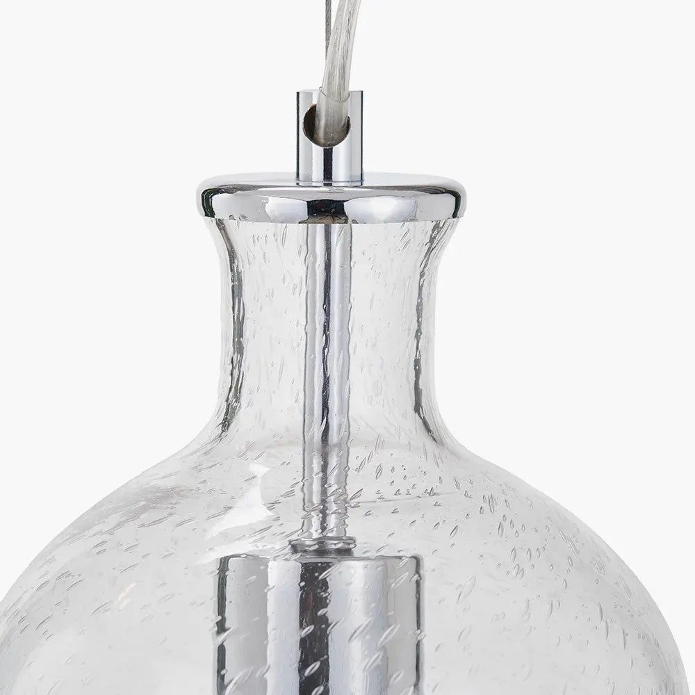 Bellamy Clear Glass Bubble Pendant  Nicholas John Interiors