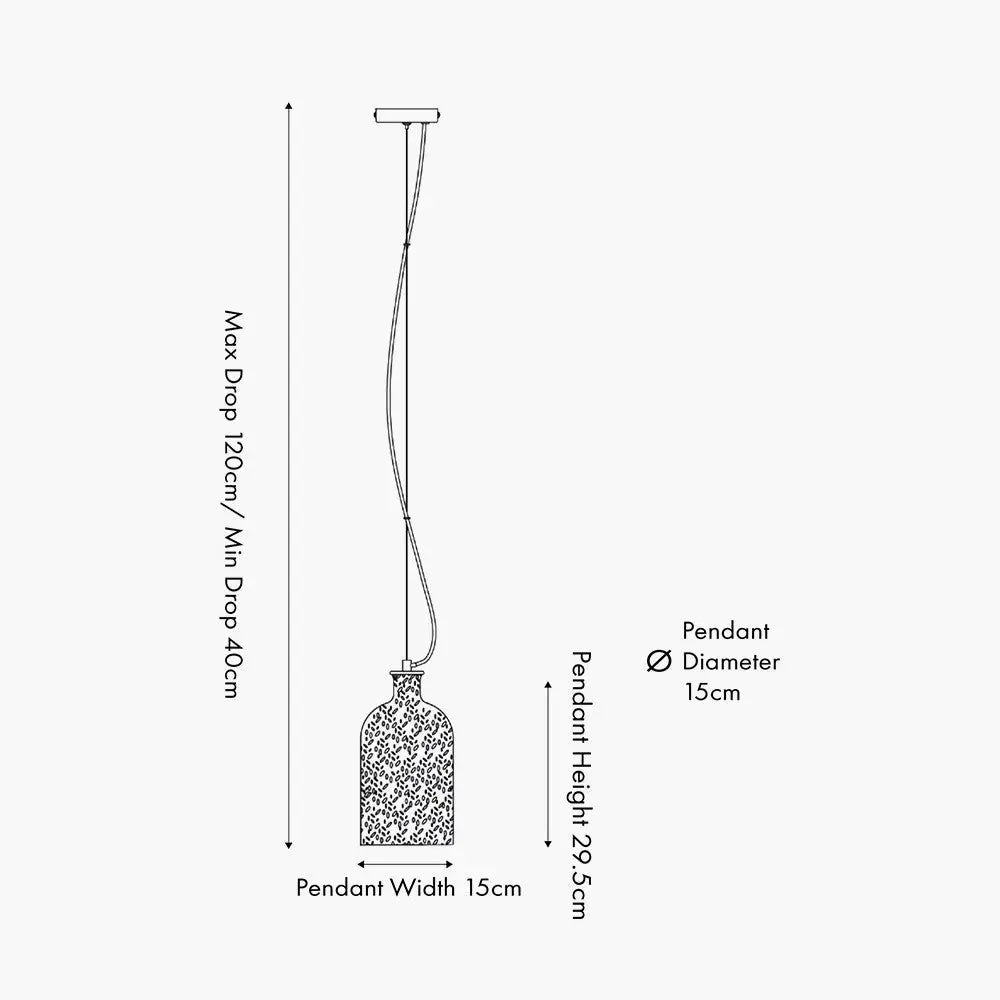 Bellamy Clear Glass Bubble Pendant  Nicholas John Interiors