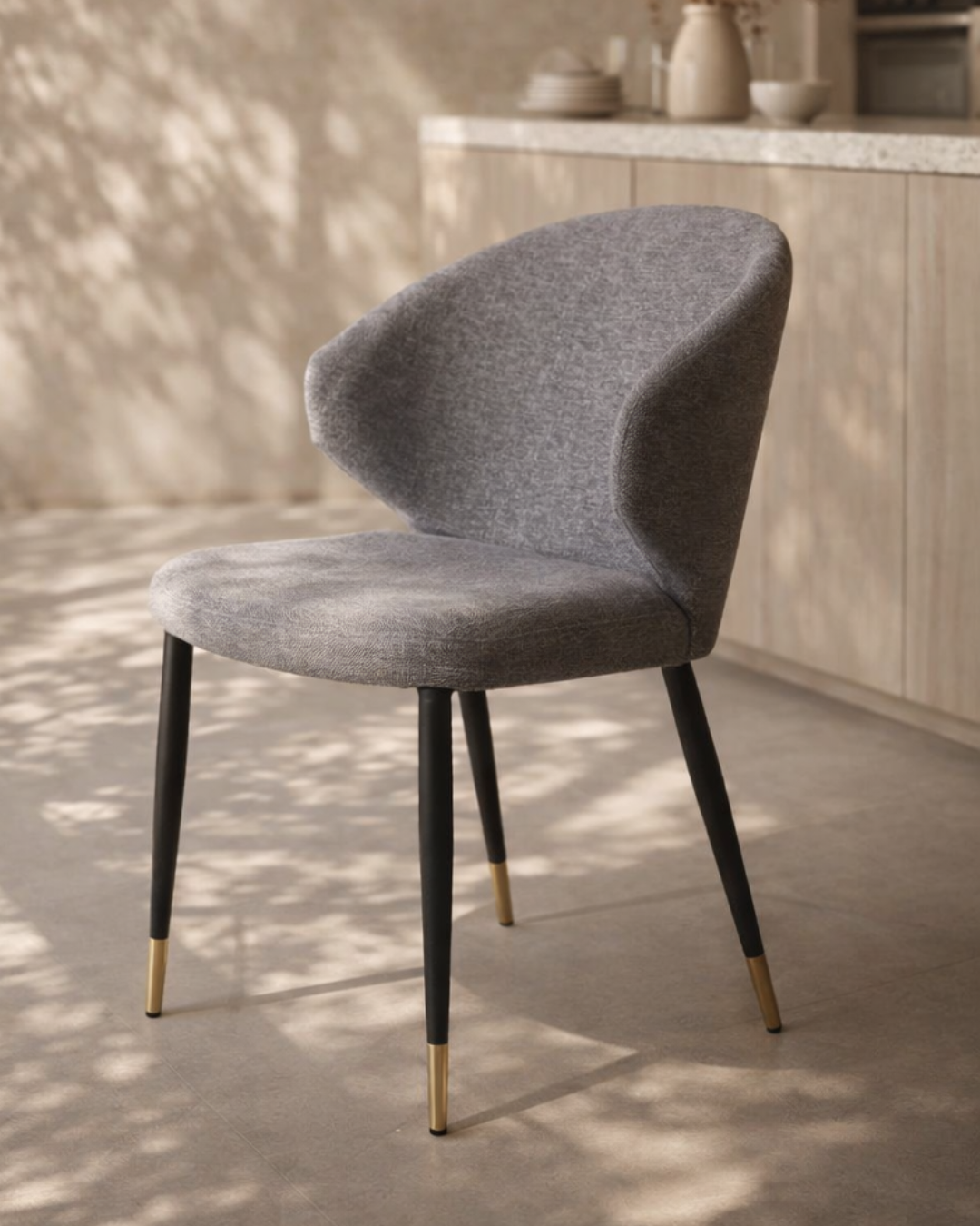 Bellroy Dining Chair - Enzimi Grey   Nicholas John Interiors
