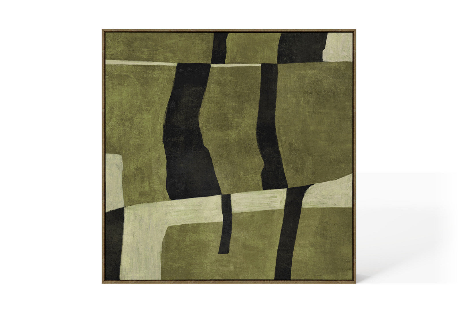 Berkeley Designs Abstract 81 – Oak Framed Canvas  Nicholas John Interiors