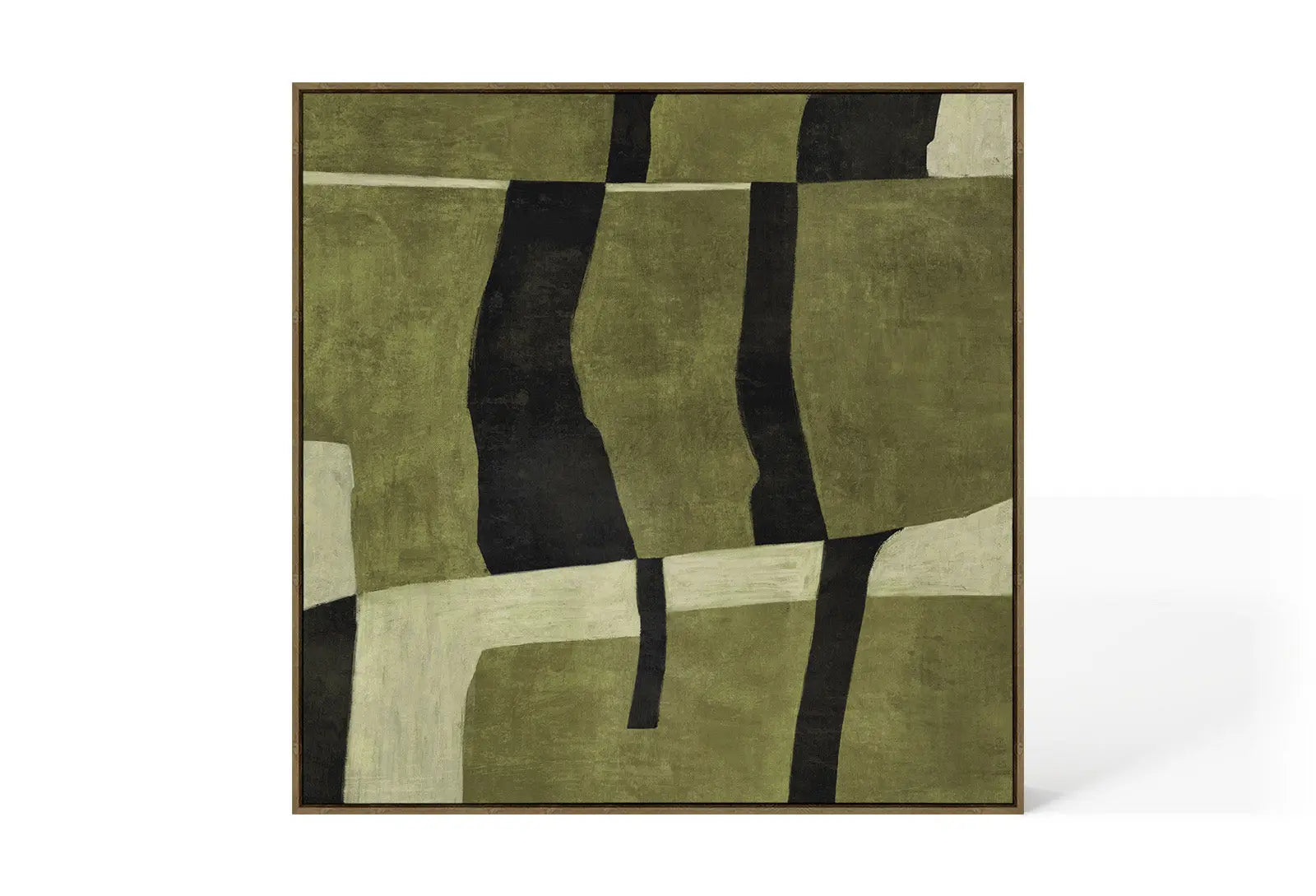 Berkeley Designs Abstract 81 – Oak Framed Canvas  Nicholas John Interiors