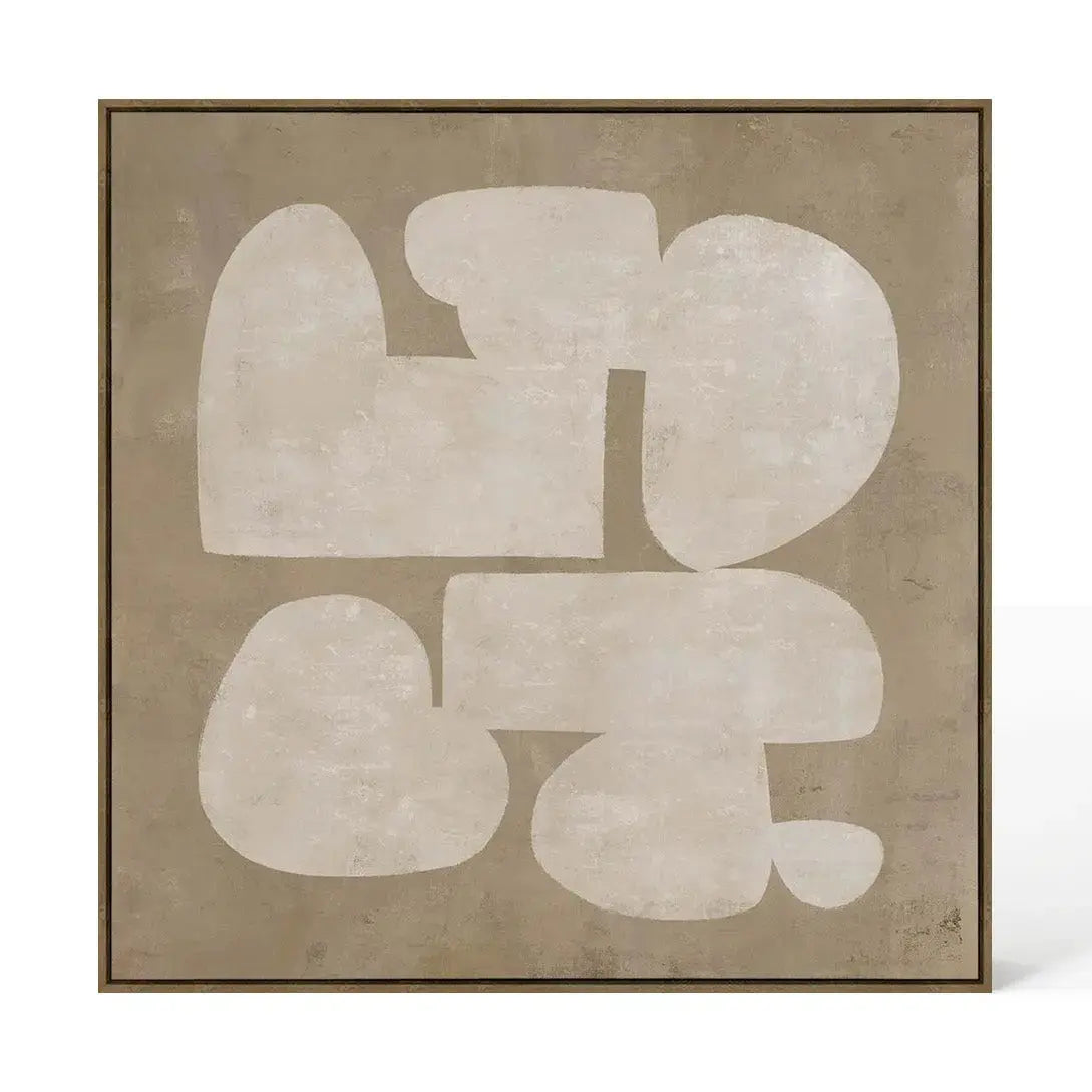 Berkeley Designs Abstract 82 – Oak Framed Canvas   Nicholas John Interiors